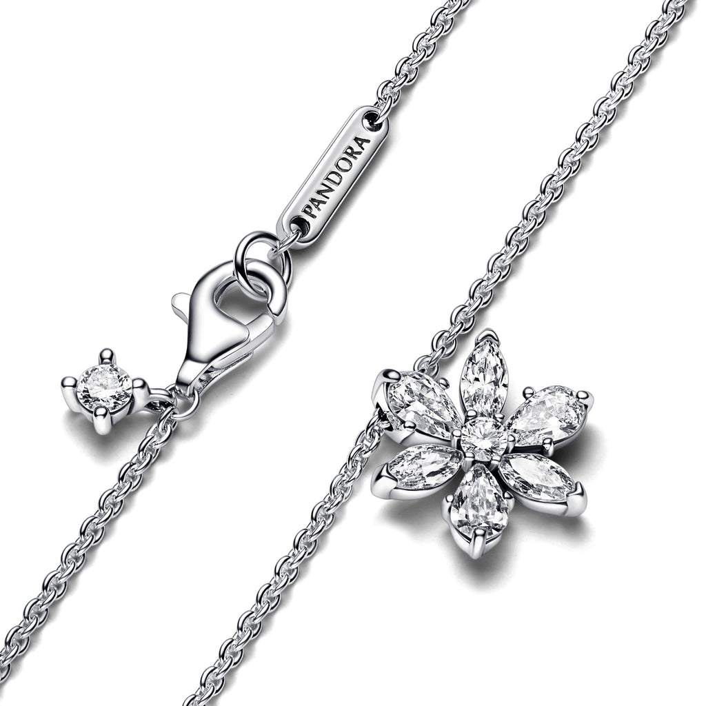 PANDORA Sparkling Herbarium Cluster Pendant Necklace Flowers Necklaces Jewelry Gift