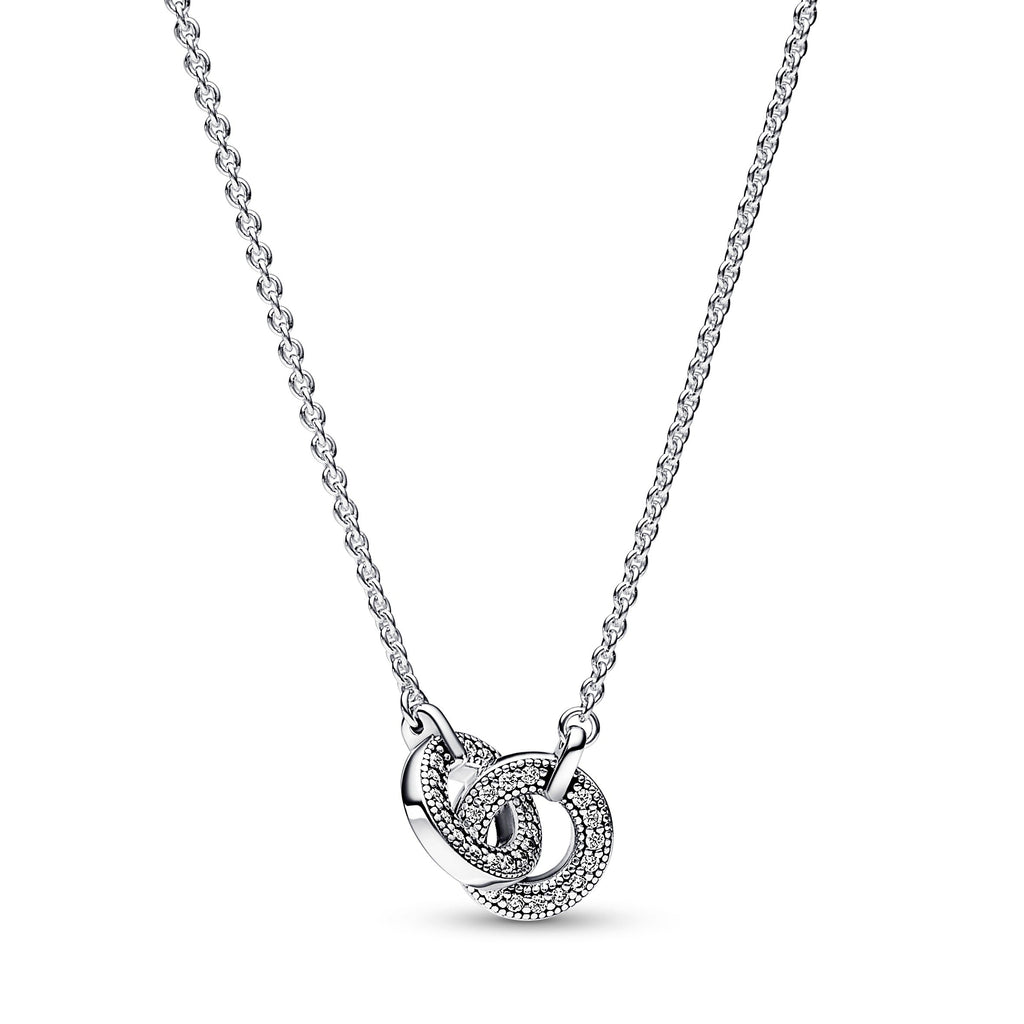 PANDORA Signature Intertwined Pavé Pendant Necklace Necklaces And Pendants Jewelry Gift