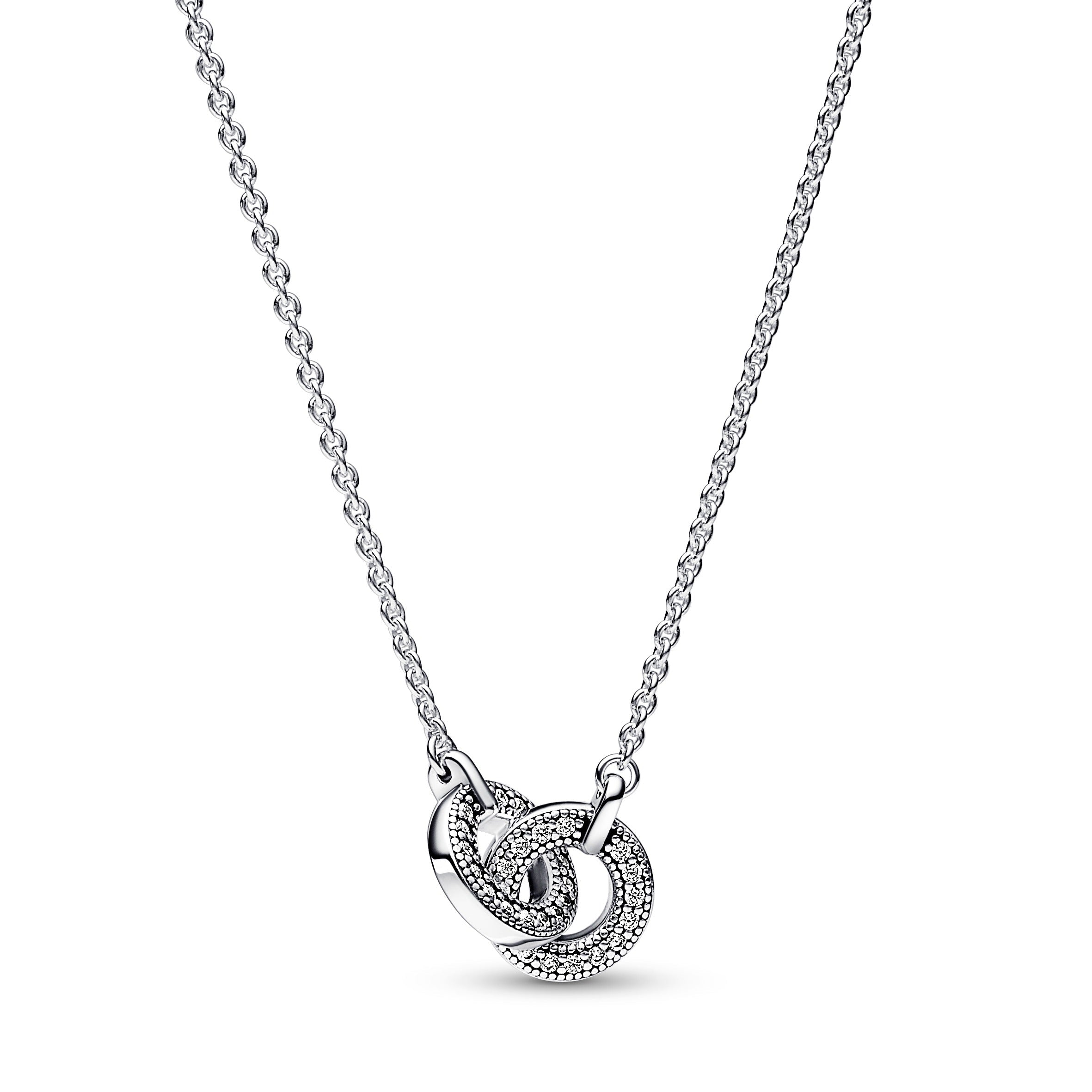 PANDORA Signature Intertwined Pavé Pendant Necklace Necklaces And Pendants Jewelry Gift
