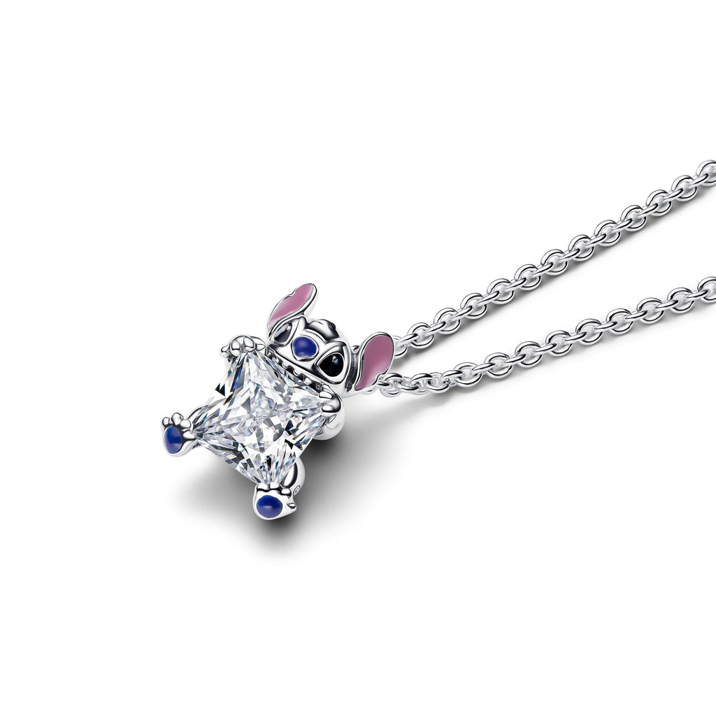 PANDORA Disney Stitch Collier Necklace Cubic Zirconia Disney X PANDORA Necklaces And Pendants Pendant Necklace Jewelry Gift