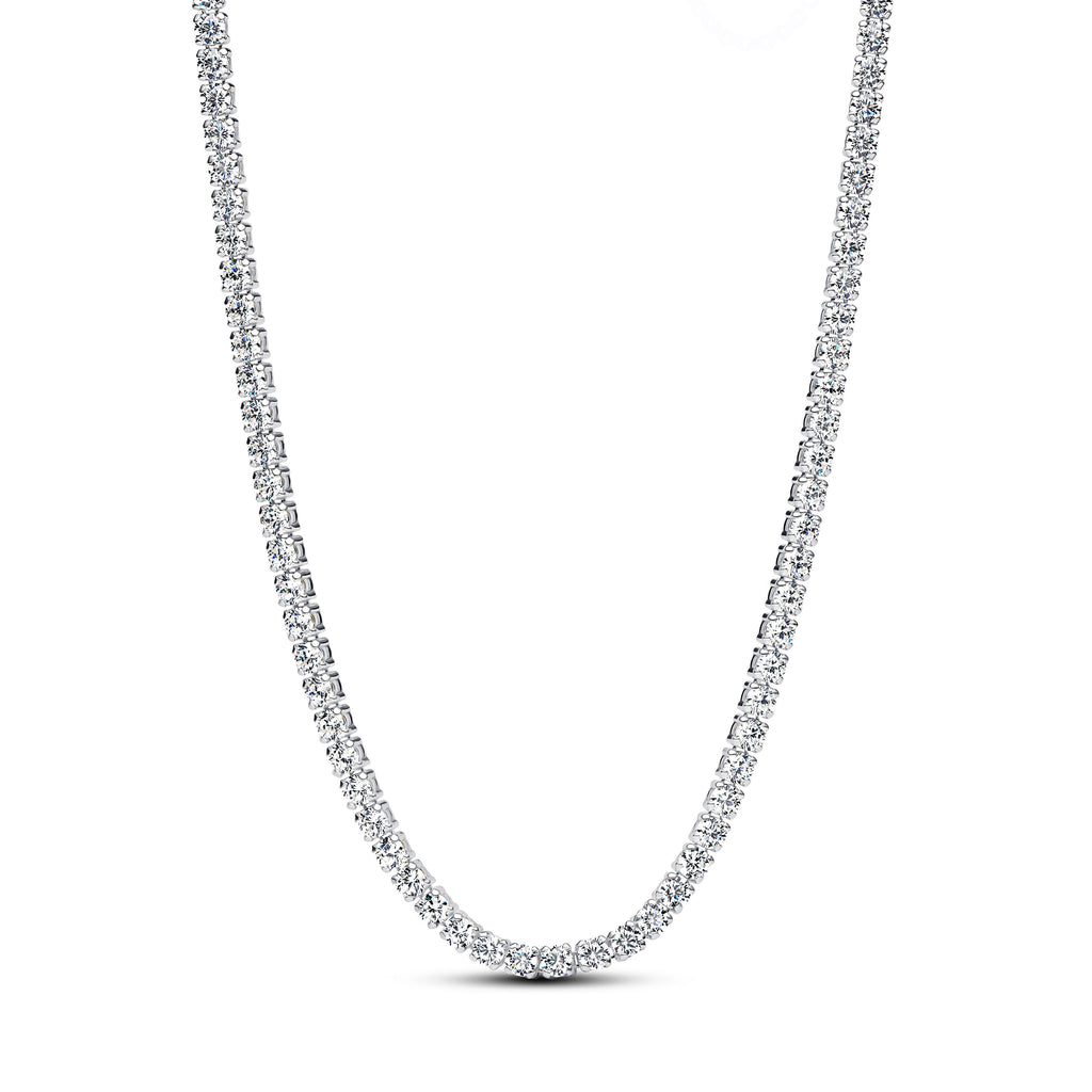 PANDORA Tennis Choker Necklace Cubic Zirconia Necklaces Pendant Necklace Jewelry Gift