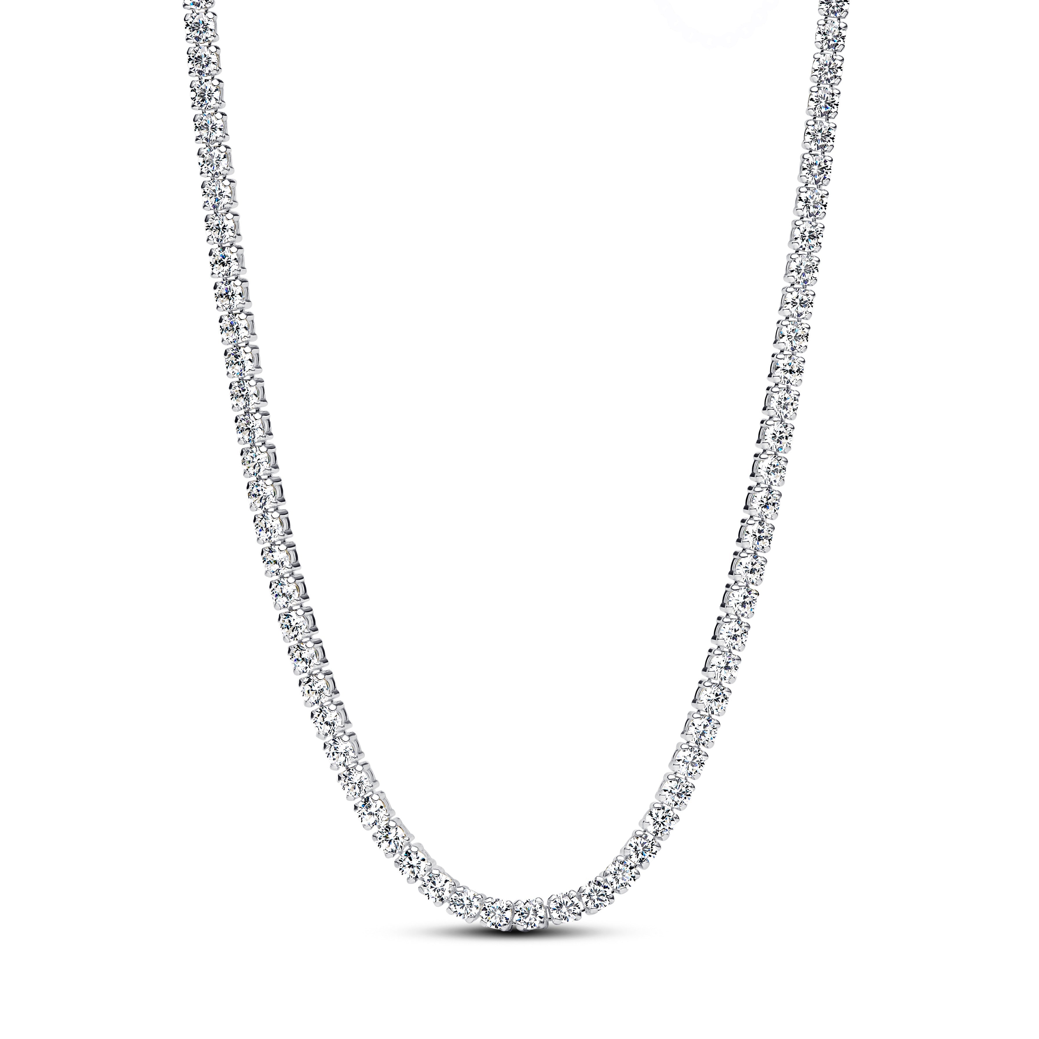 PANDORA Tennis Choker Necklace Cubic Zirconia Necklaces Pendant Necklace Jewelry Gift