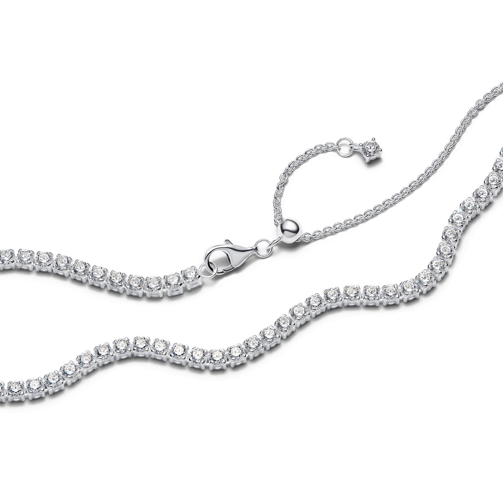 PANDORA Tennis Choker Necklace Cubic Zirconia Necklaces Pendant Necklace Jewelry Gift