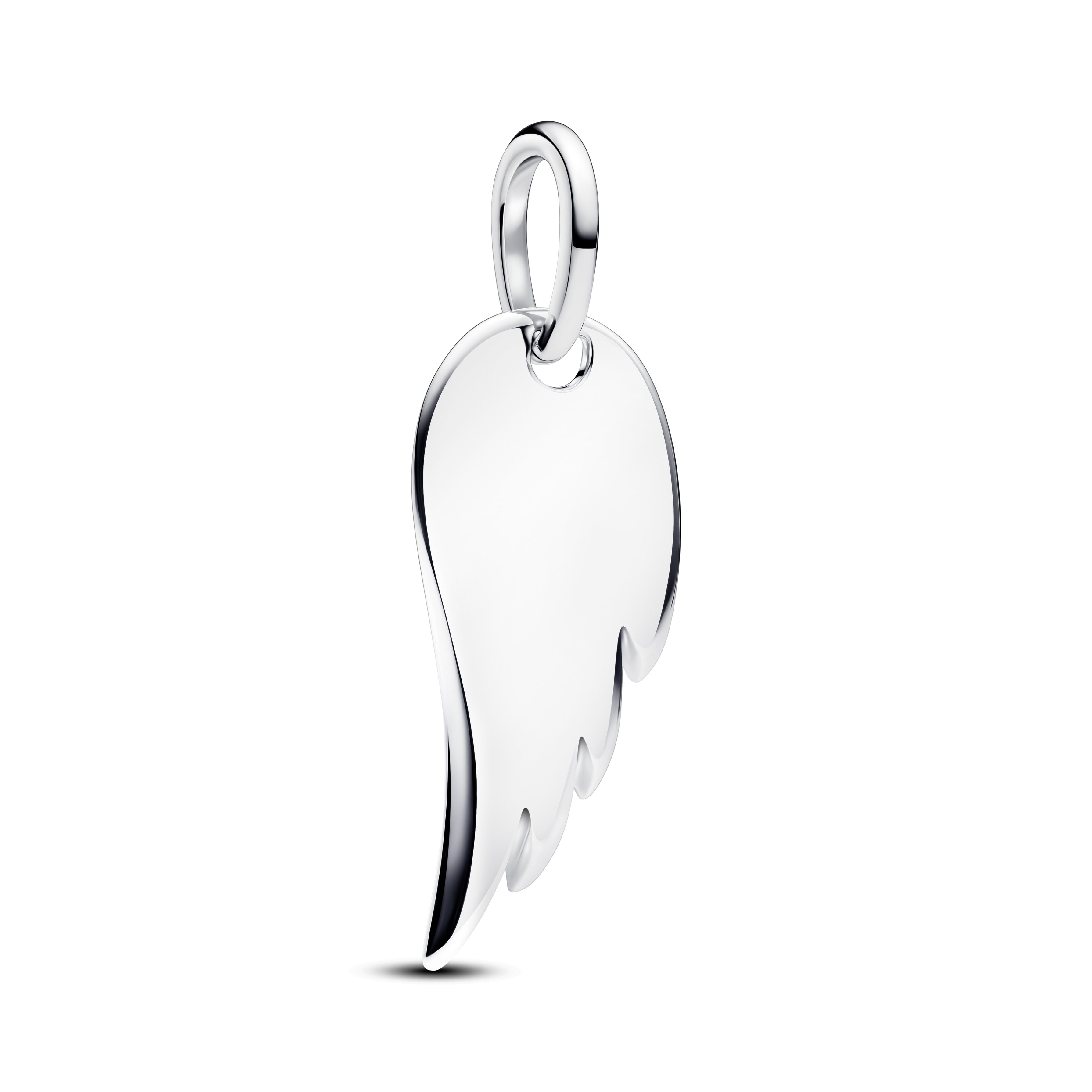 PANDORA Engravable Angel Wing Tag Pendant Sterling Silver Charms Bracelet Charm Jewelry Gift