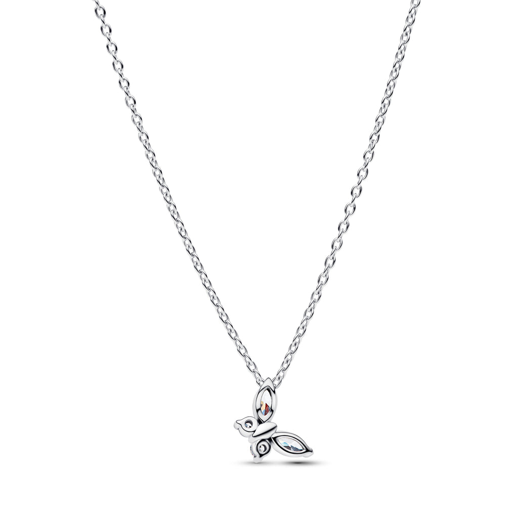 PANDORA Butterfly Pendant Necklace Cubic Zirconia Animals Necklaces Jewelry Gift