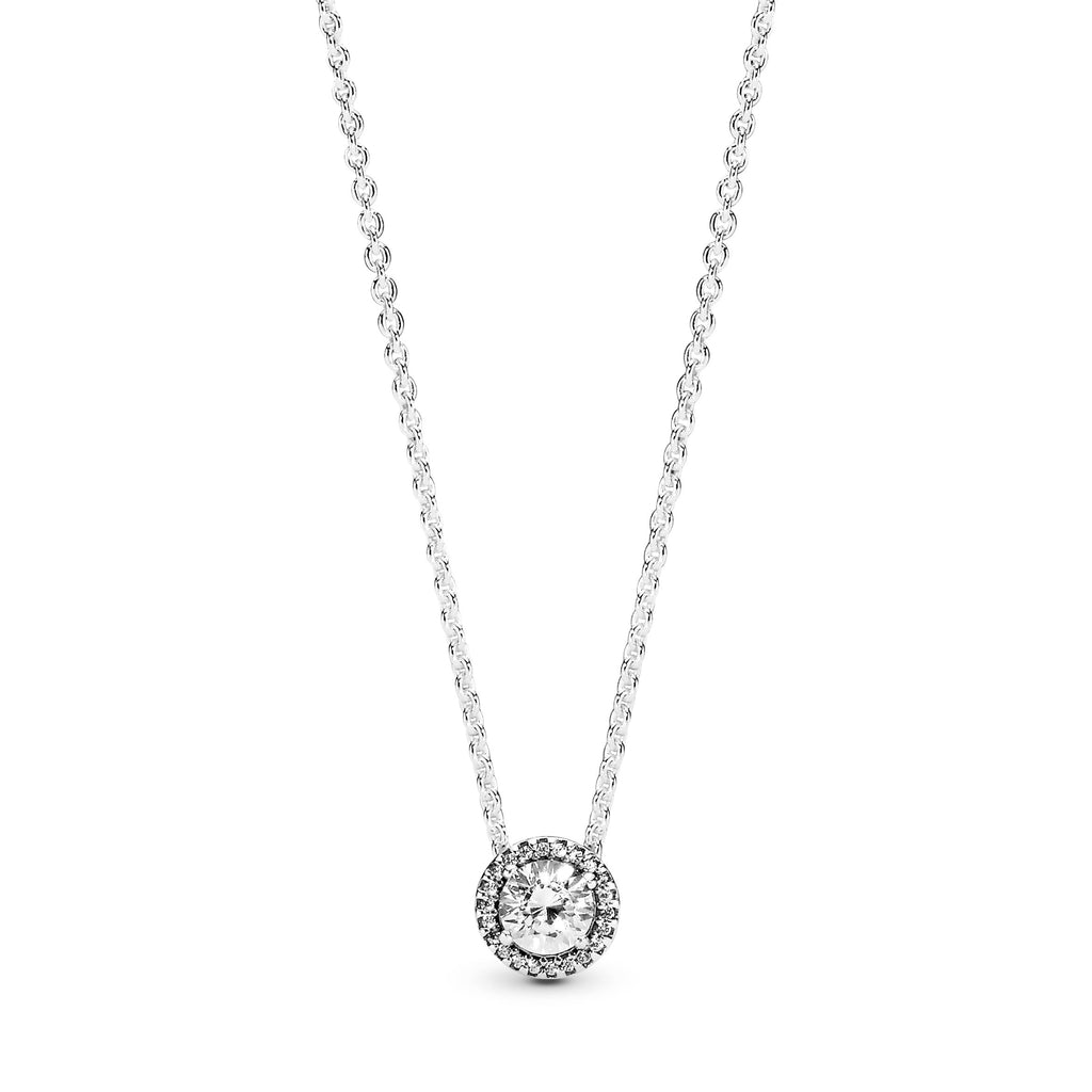 PANDORA Round Sparkle Halo Necklace Sterling Silver Weddings Necklaces And Pendants Pendant Necklace Jewelry Gift