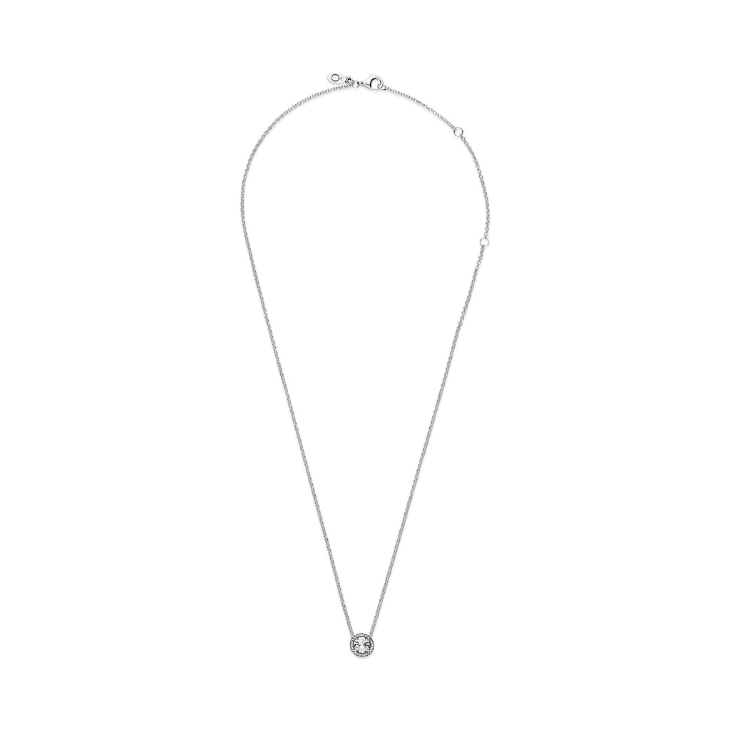 PANDORA Round Sparkle Halo Necklace Sterling Silver Weddings Necklaces And Pendants Pendant Necklace Jewelry Gift
