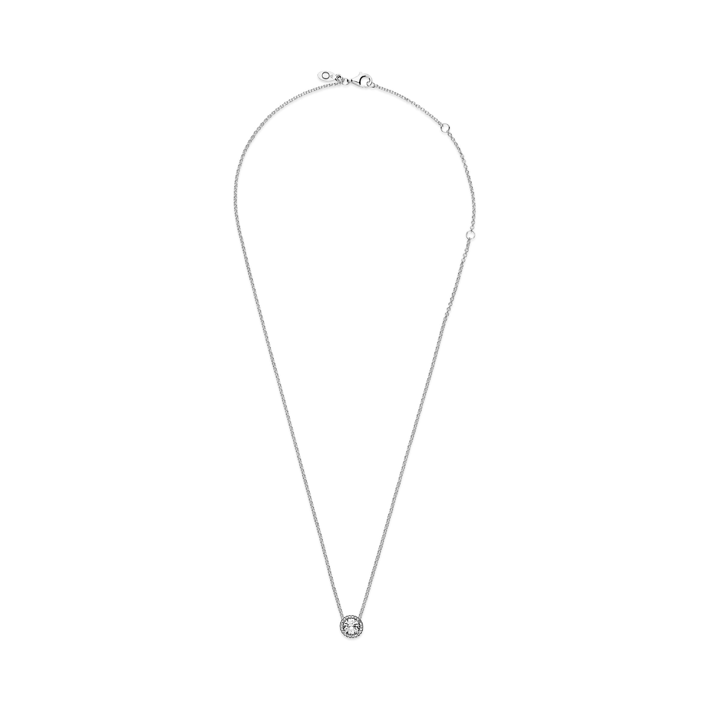 PANDORA Round Sparkle Halo Necklace Sterling Silver Weddings Necklaces And Pendants Pendant Necklace Jewelry Gift