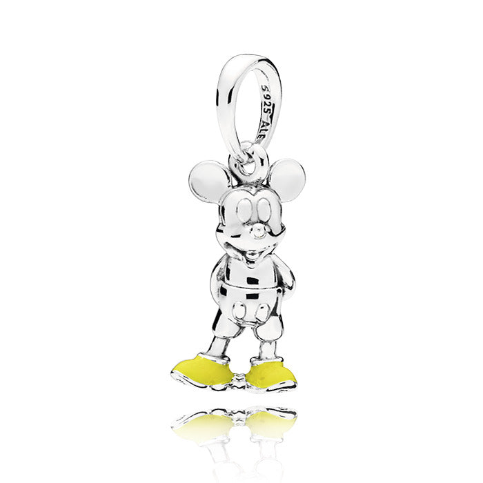 PANDORA Disney Mickey Mouse Pendant Enamel Silver Disney X PANDORA Necklaces And Pendants Pendant Necklace Jewelry Gift
