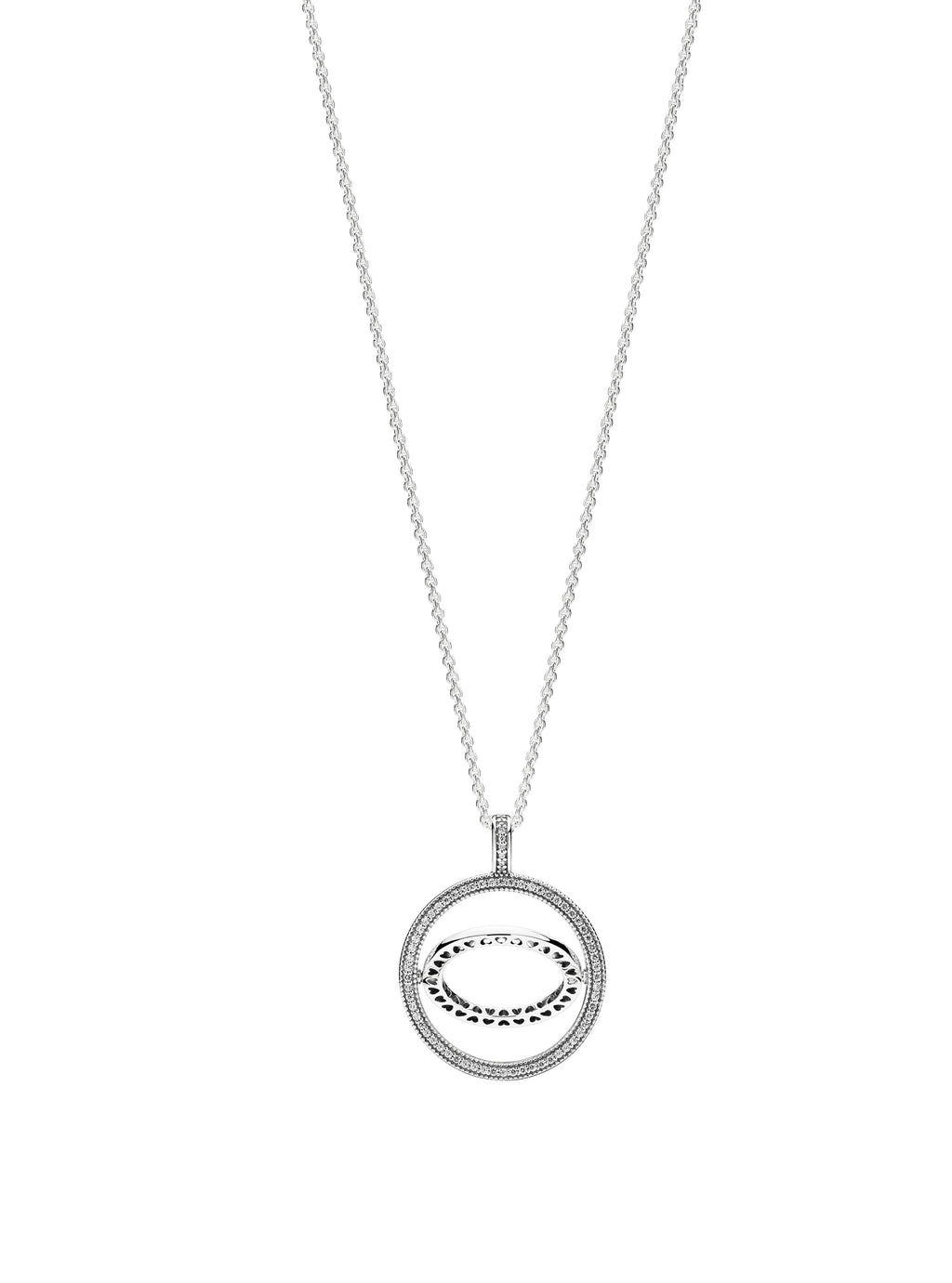 PANDORA Logo Circle Necklace Necklaces And Pendants Pendant Necklace Jewelry Gift