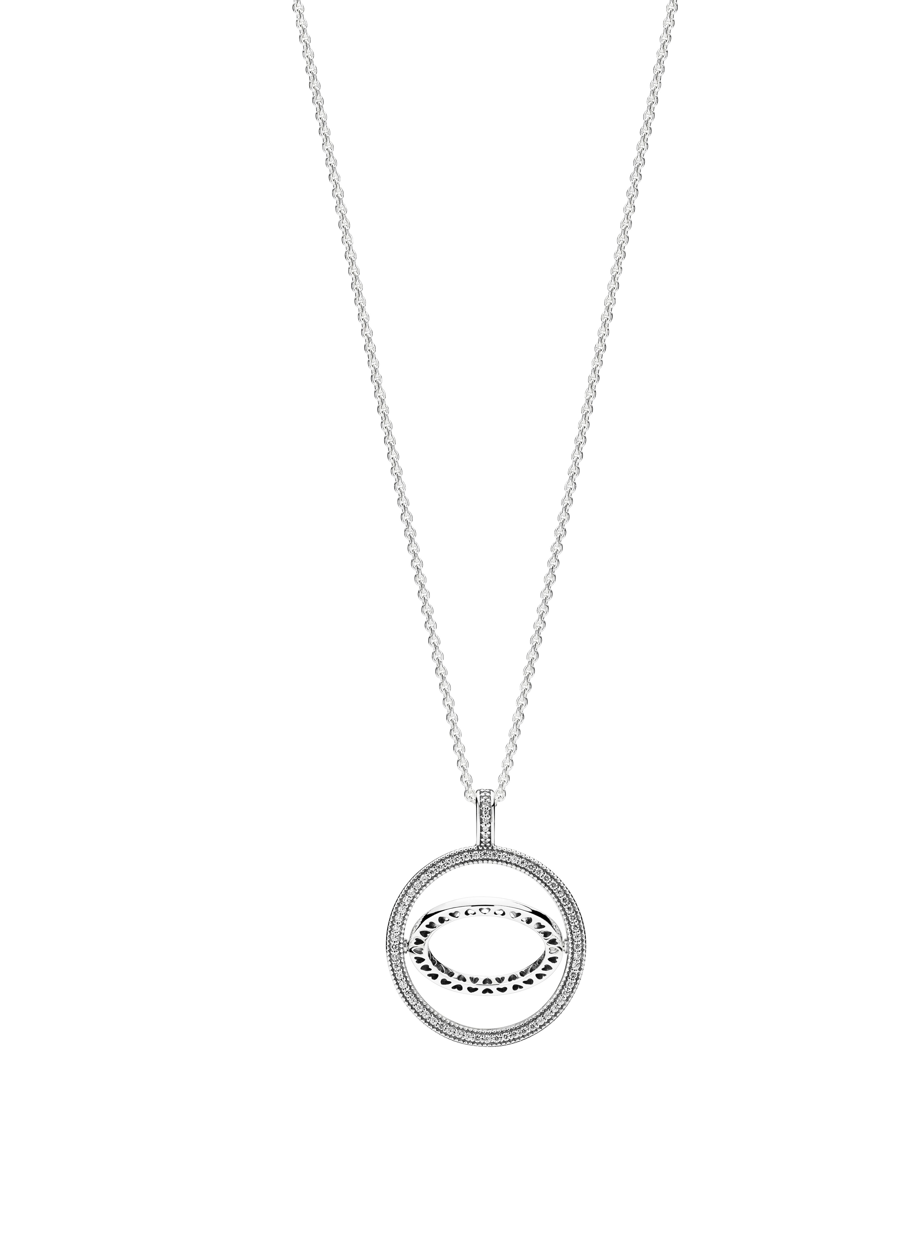 PANDORA Logo Circle Necklace Necklaces And Pendants Pendant Necklace Jewelry Gift