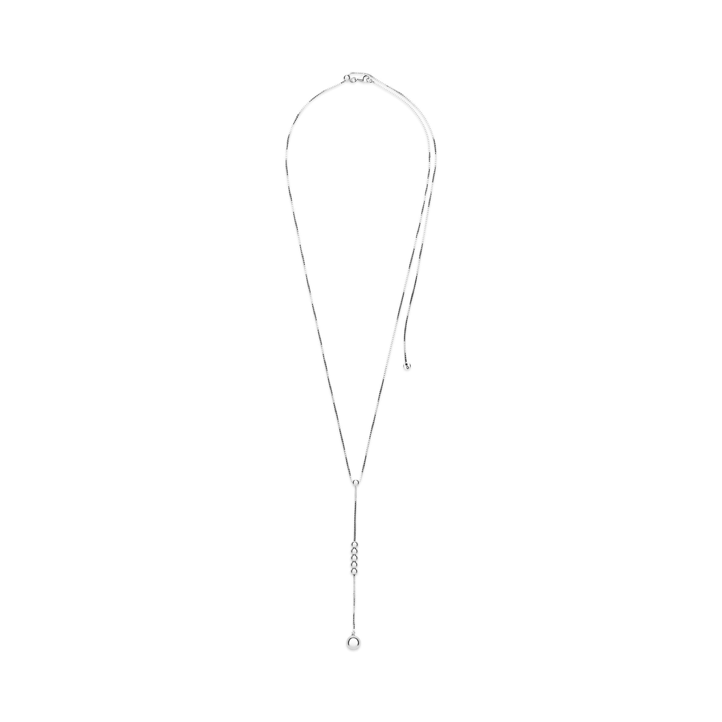PANDORA String Of Beads Y- Necklace Sterling Silver Necklaces And Pendants Statement Ring Jewelry Gift