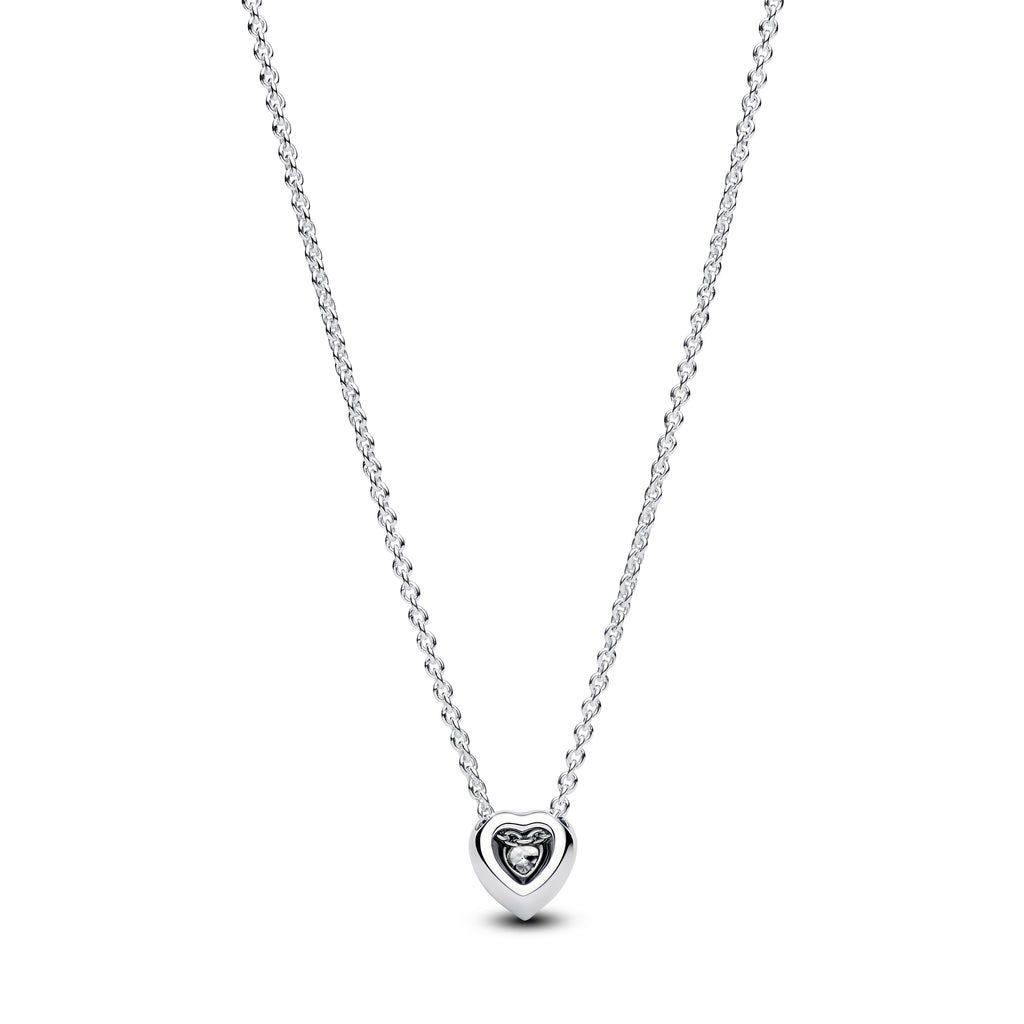 PANDORA Elevated Heart Necklace Cubic Zirconia Necklaces Pendant Necklace Jewelry Gift