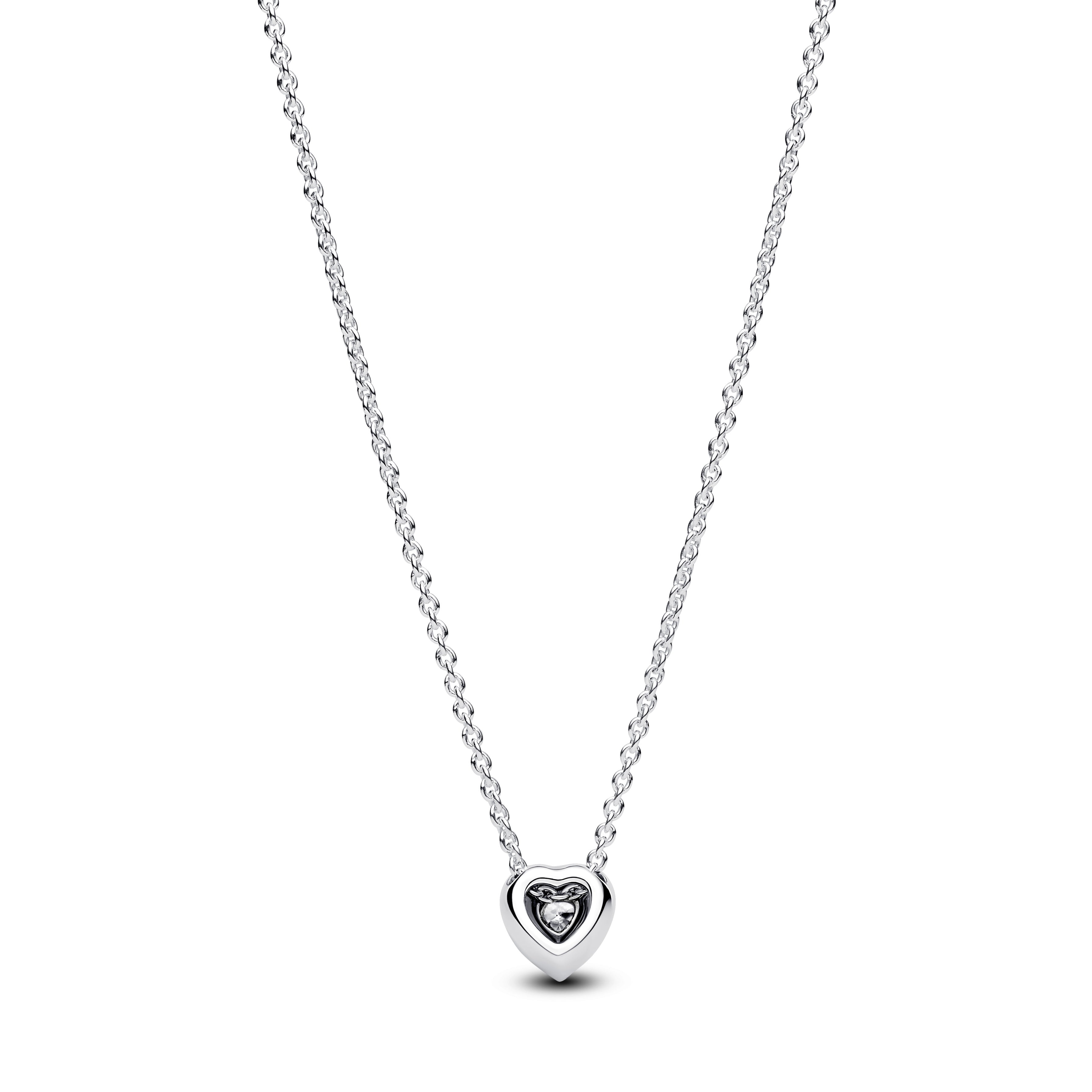PANDORA Elevated Heart Necklace Cubic Zirconia Necklaces Pendant Necklace Jewelry Gift
