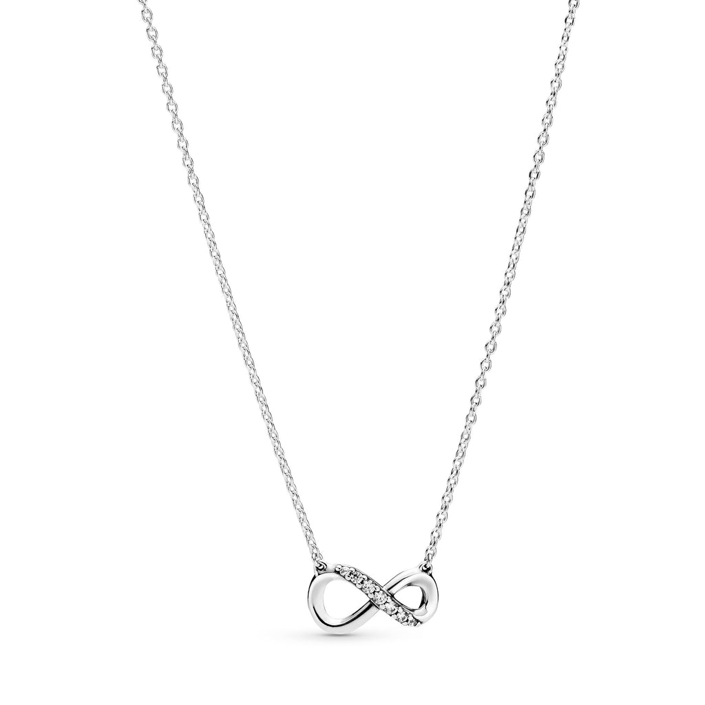 PANDORA Sparkling Infinity Collier Necklace Cubic Zirconia Silver Necklaces And Pendants Pendant Necklace Jewelry Gift