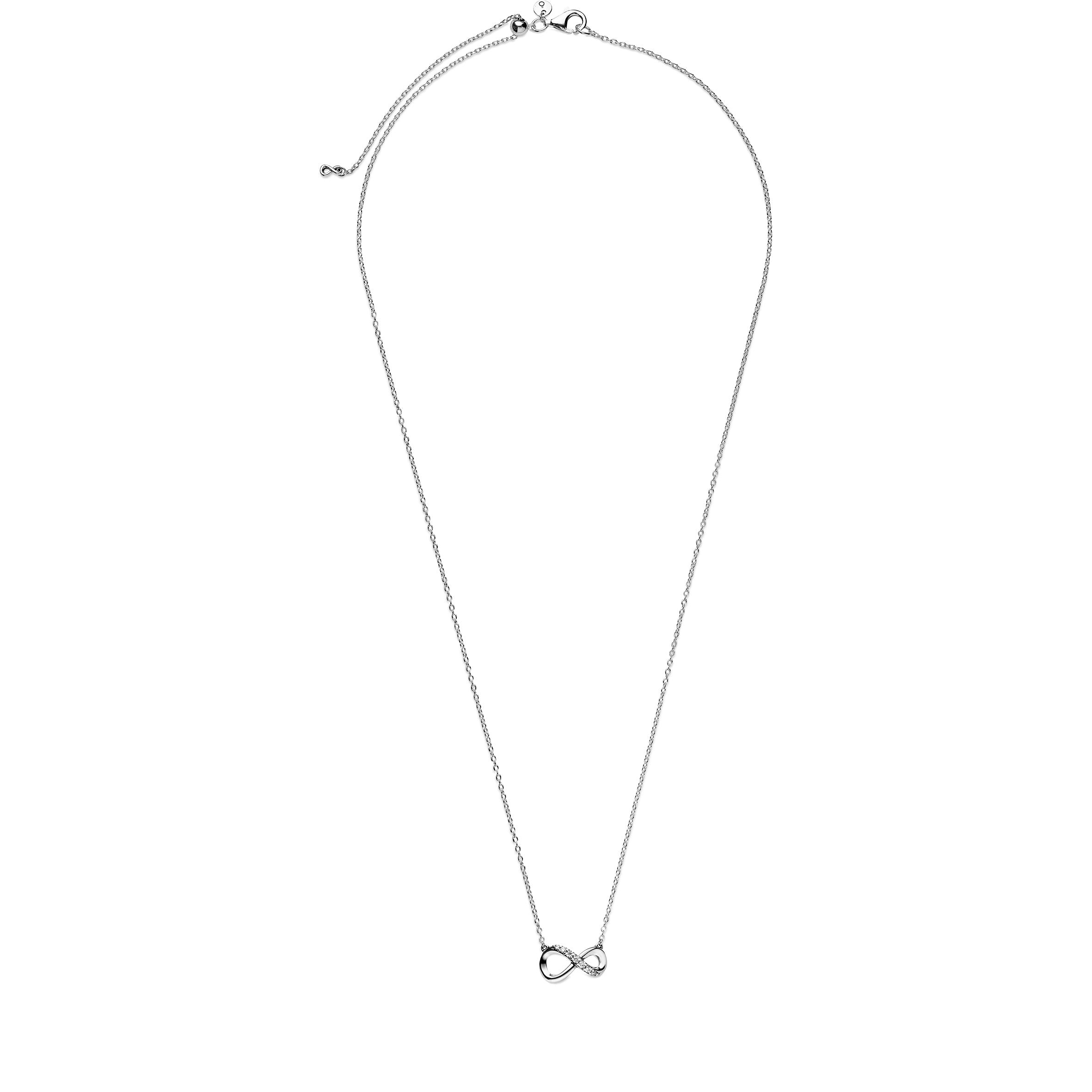 PANDORA Sparkling Infinity Collier Necklace Cubic Zirconia Silver Necklaces And Pendants Pendant Necklace Jewelry Gift