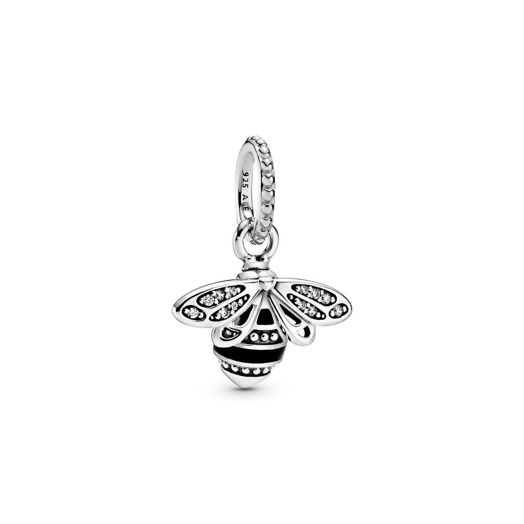 PANDORA Sparkling Queen Bee Pendant Cubic Zirconia Black Animals Necklaces And Pendants Pendant Necklace Jewelry Gift