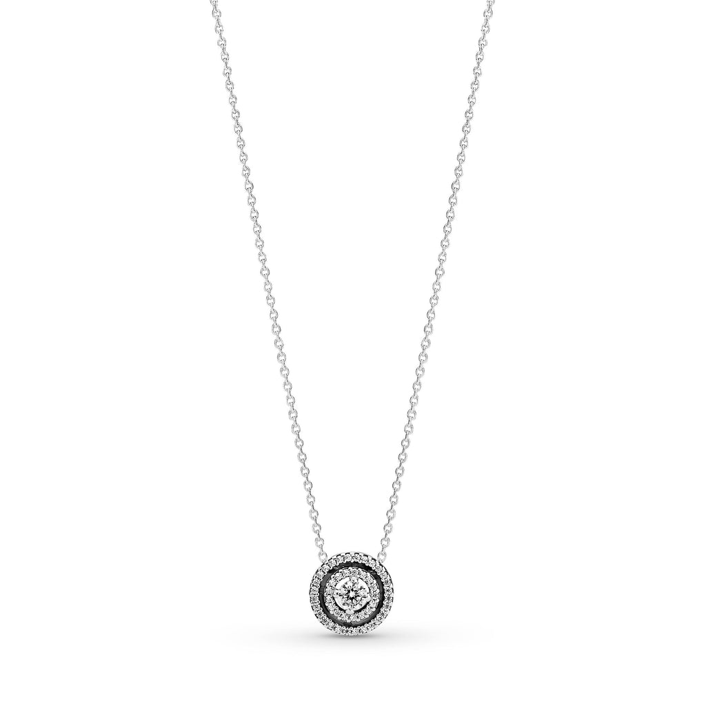 PANDORA Sparkling Double Halo Collier Necklace Sterling Silver Weddings Necklaces And Pendants Pendant Necklace Jewelry Gift
