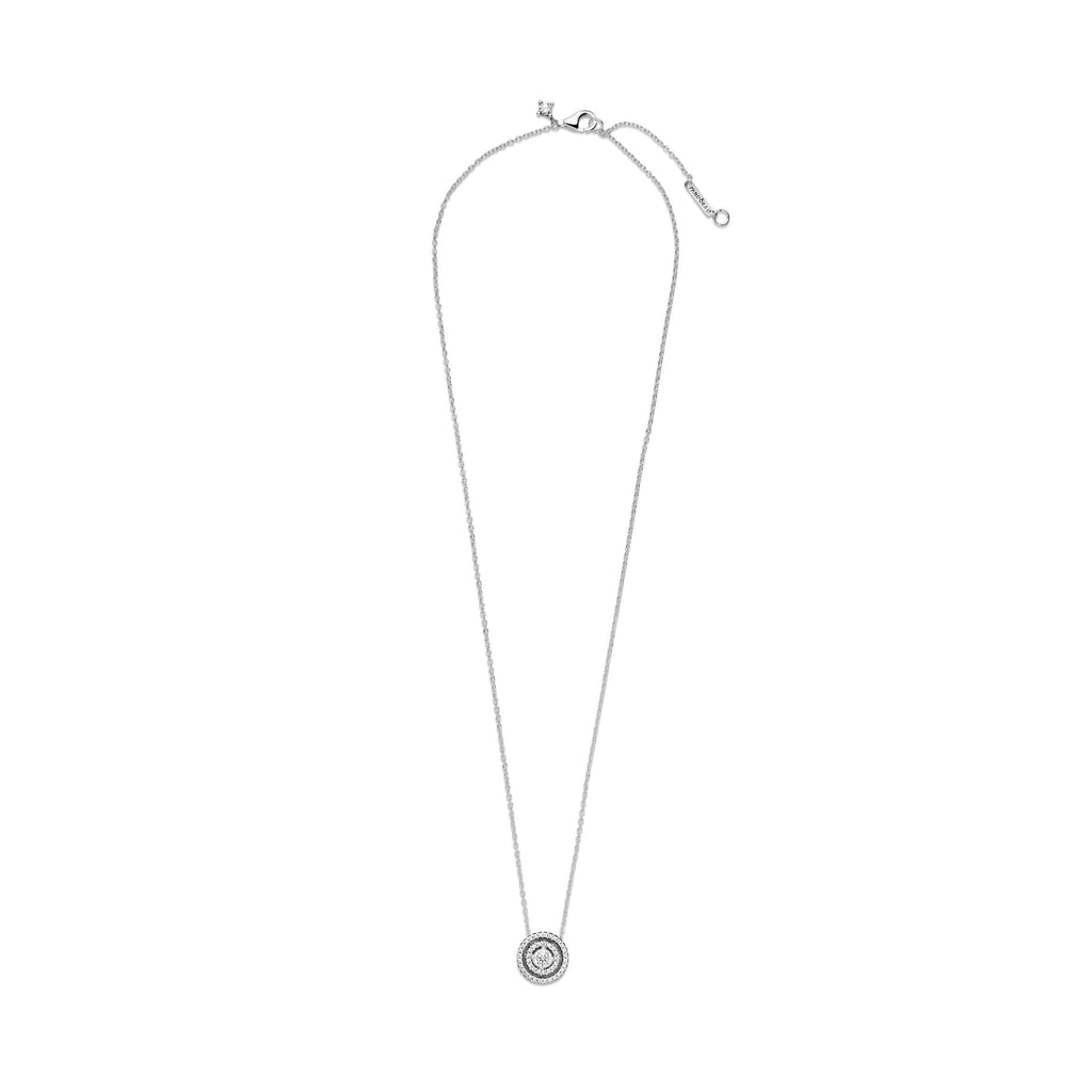 PANDORA Sparkling Double Halo Collier Necklace Sterling Silver Weddings Necklaces And Pendants Pendant Necklace Jewelry Gift