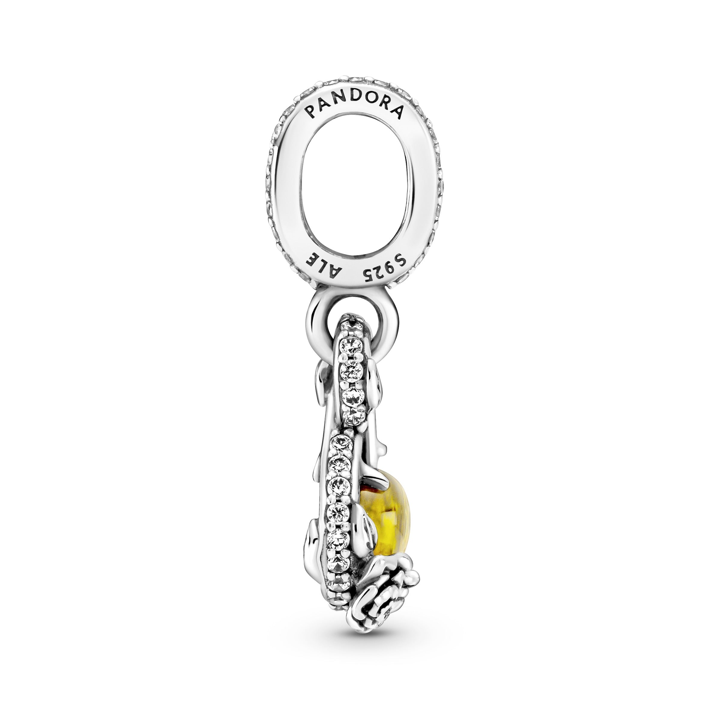 PANDORA Disney Belle Infinity And Rose Flower Pendant Crystals Disney X PANDORA Necklaces And Pendants Pendant Necklace Jewelry Gift