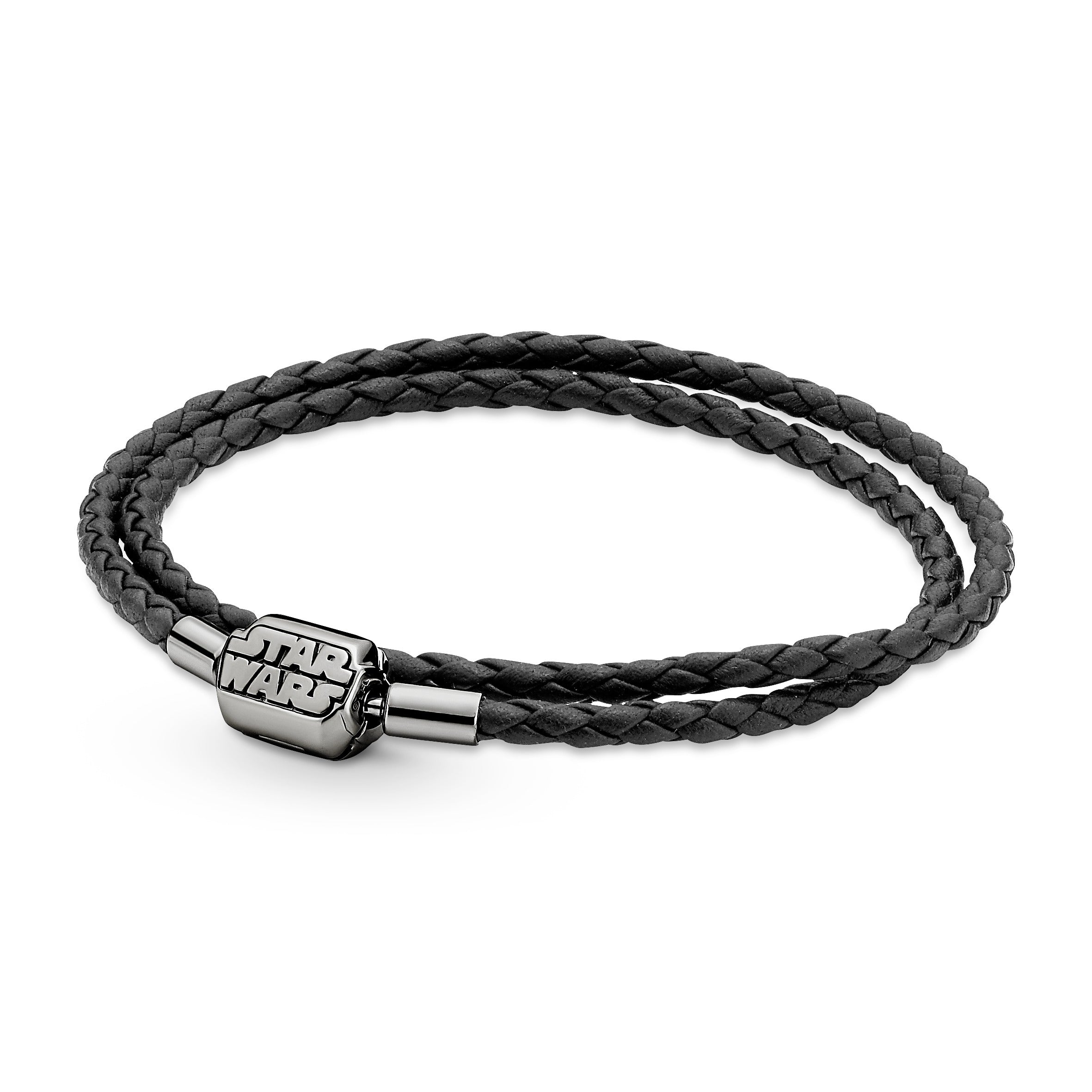 PANDORA Moments Star Wars Clasp Double Black Leather Bracelet Bracelets Chain Bracelet Jewelry Gift