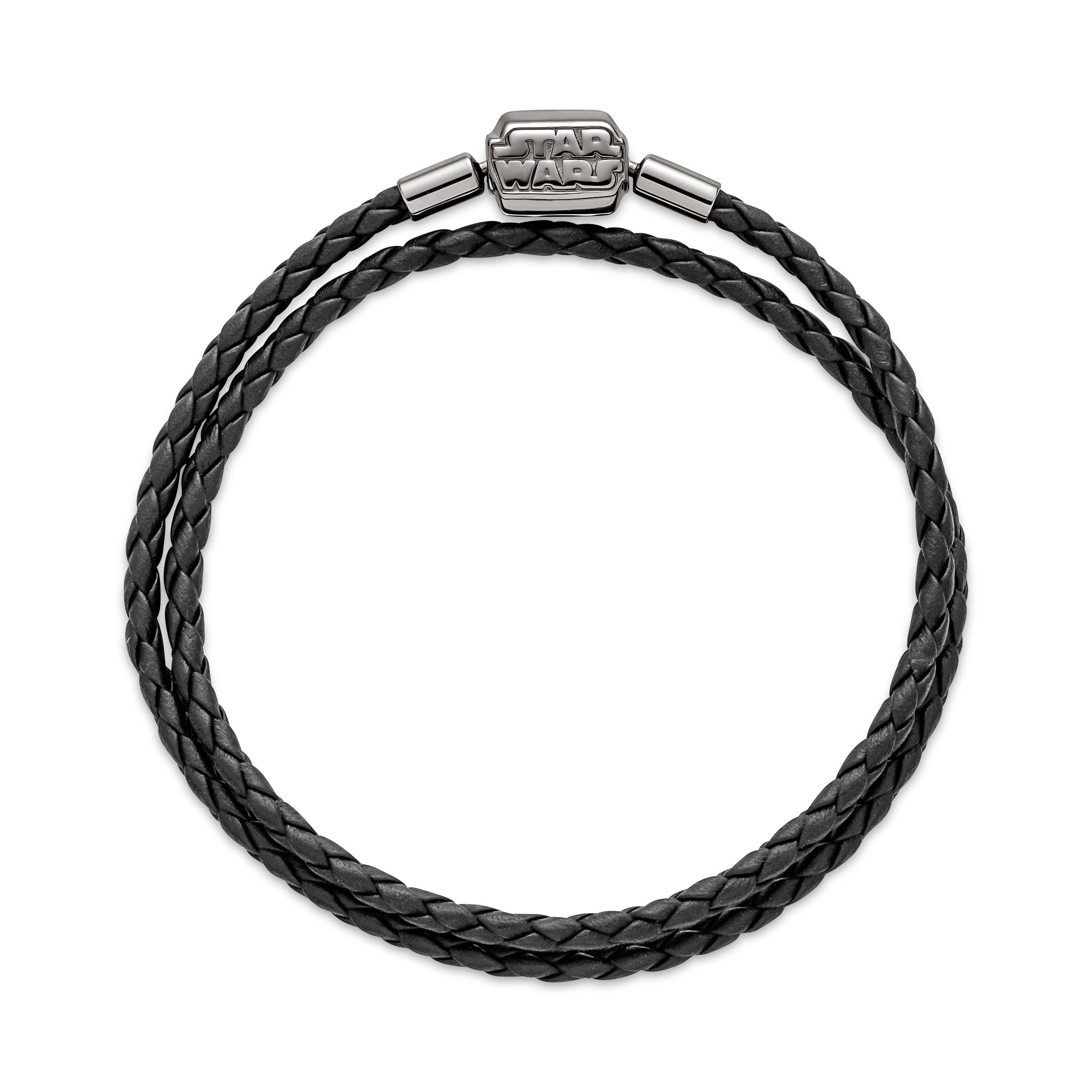 PANDORA Moments Star Wars Clasp Double Black Leather Bracelet Bracelets Chain Bracelet Jewelry Gift