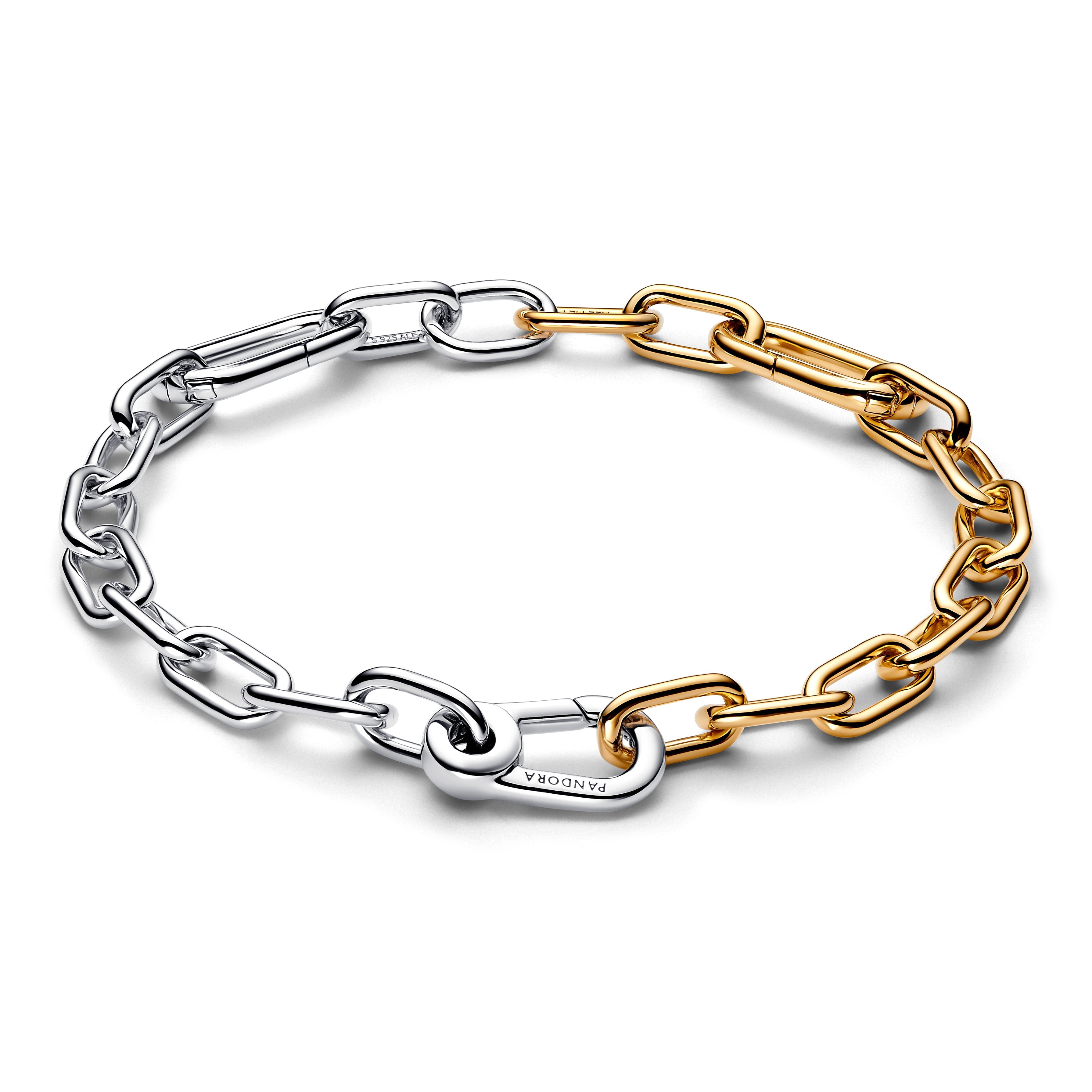 PANDORA Link Chain Bracelet 14K Gold Plated Unique Metal Blend Bracelets Jewelry Gift