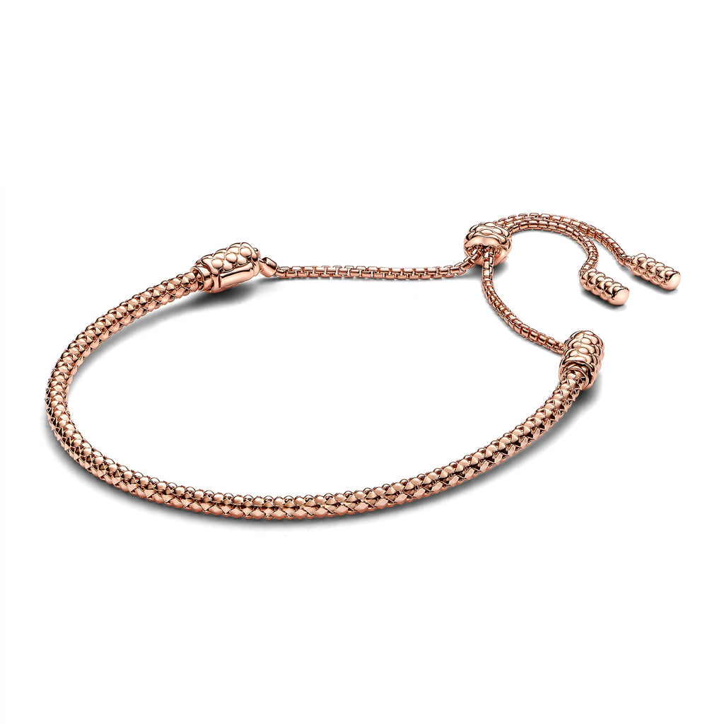 PANDORA Studded Chain Slider Bracelet 14K Rose Gold Plated Unique Metal Blend Bracelets Chain Bracelet Jewelry Gift