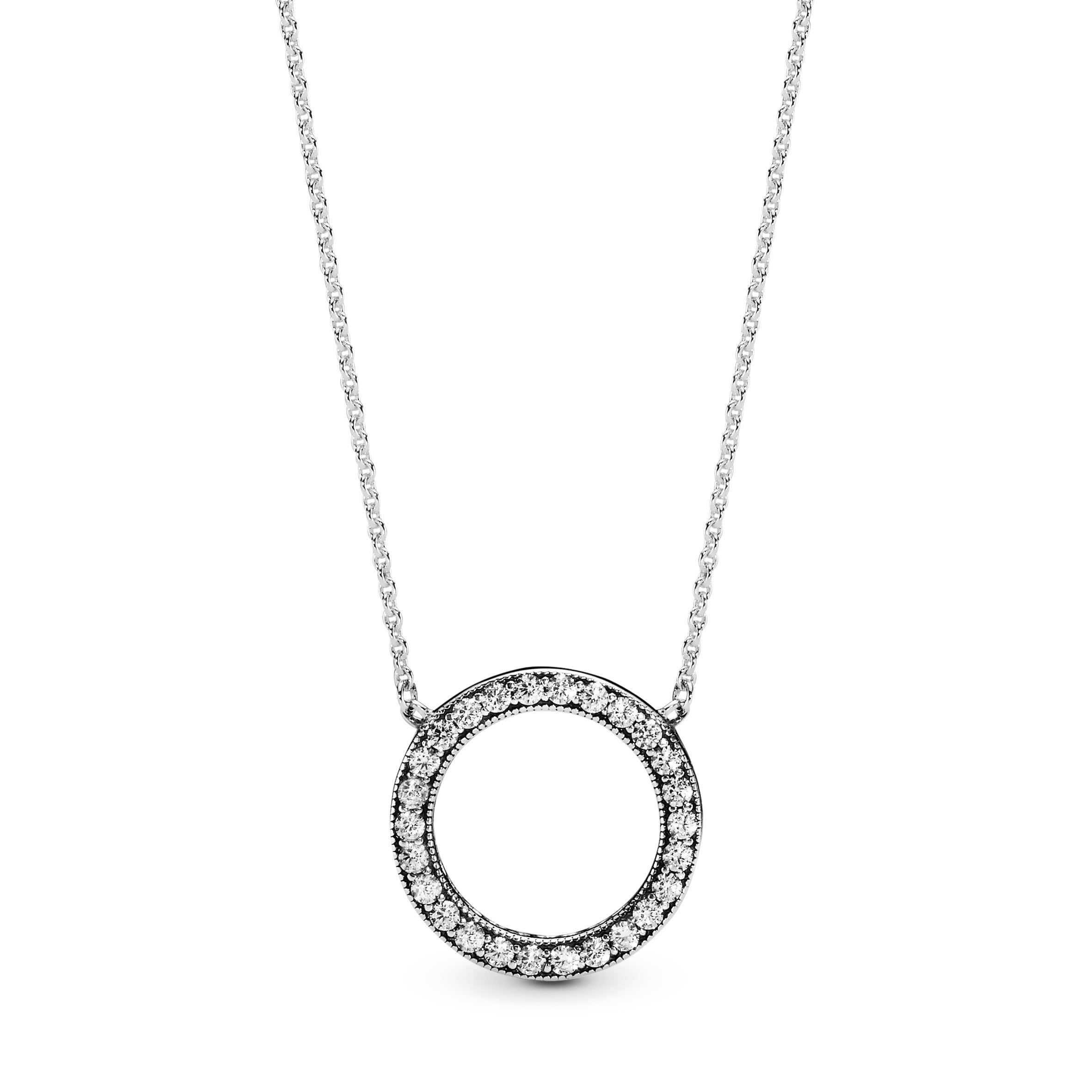PANDORA Circle Of Sparkle Necklace Cubic Zirconia Silver Weddings Necklaces And Pendants Pendant Necklace Jewelry Gift