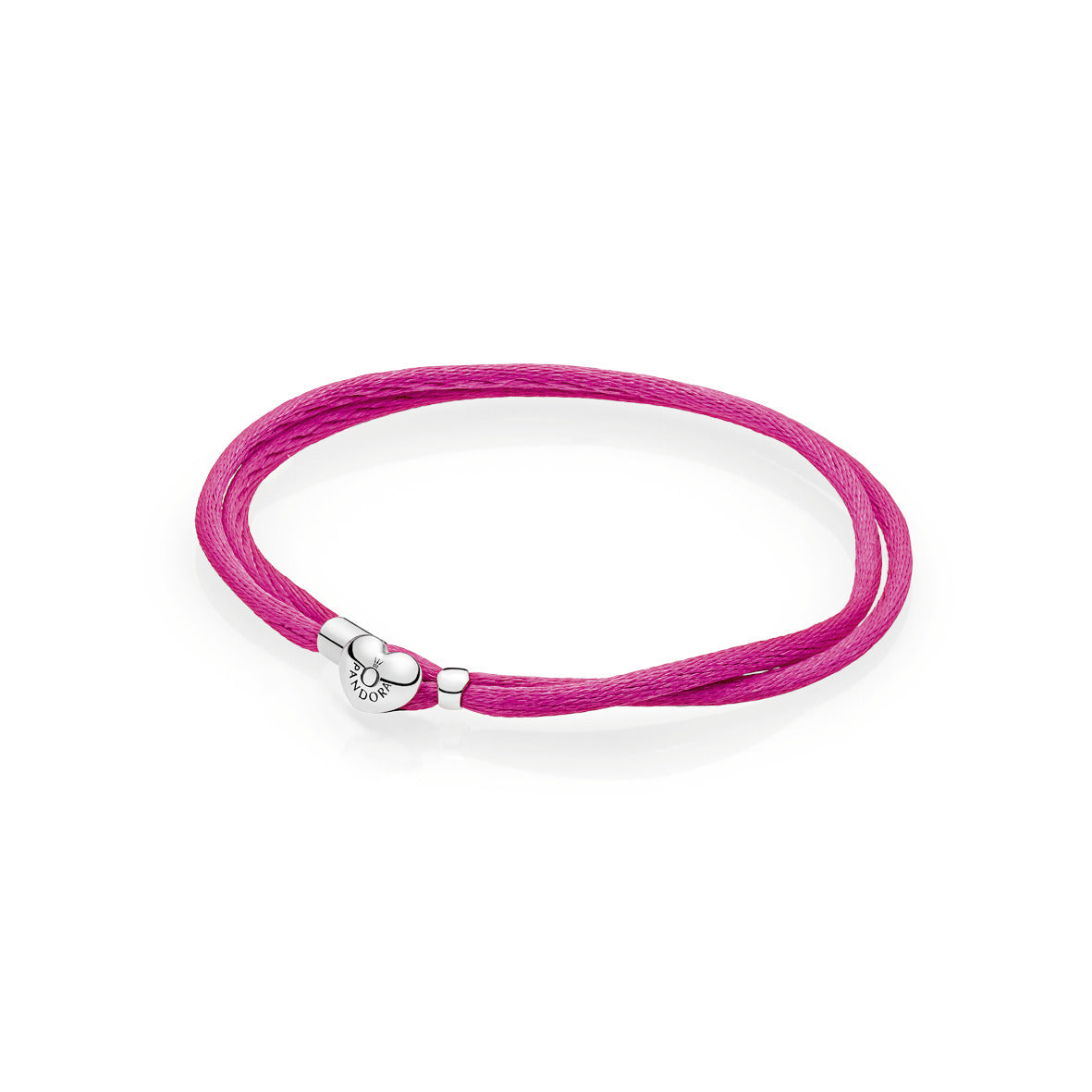 PANDORA Moments Fabric Cord Bracelet Hot Pink Bracelets Chain Bracelet Jewelry Gift