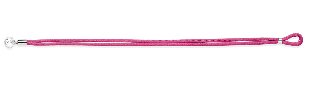 PANDORA Moments Fabric Cord Bracelet Hot Pink Bracelets Chain Bracelet Jewelry Gift