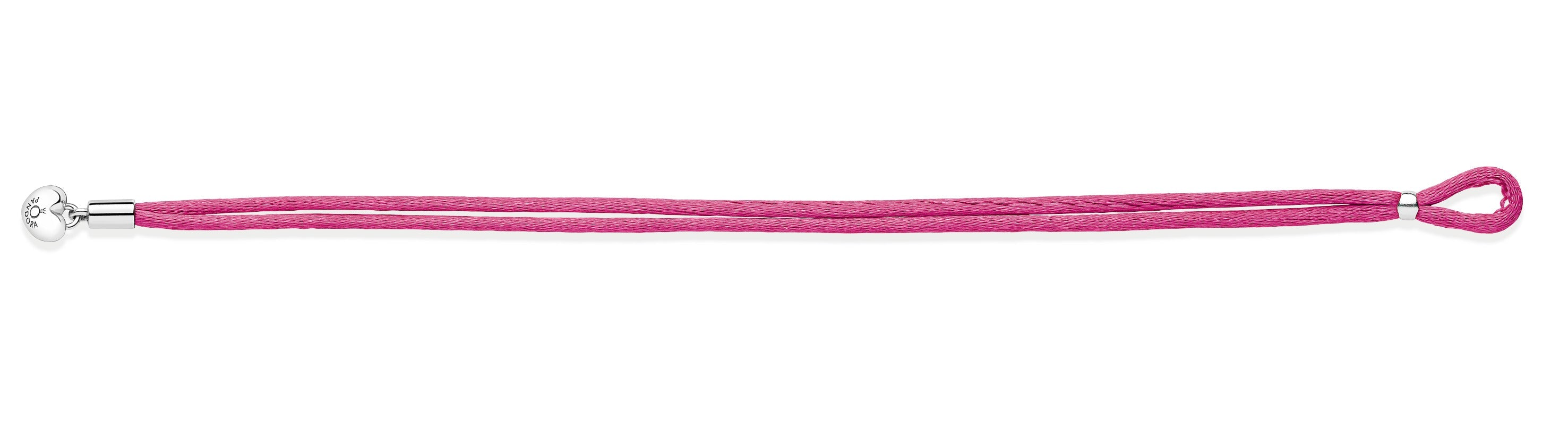 PANDORA Moments Fabric Cord Bracelet Hot Pink Bracelets Chain Bracelet Jewelry Gift