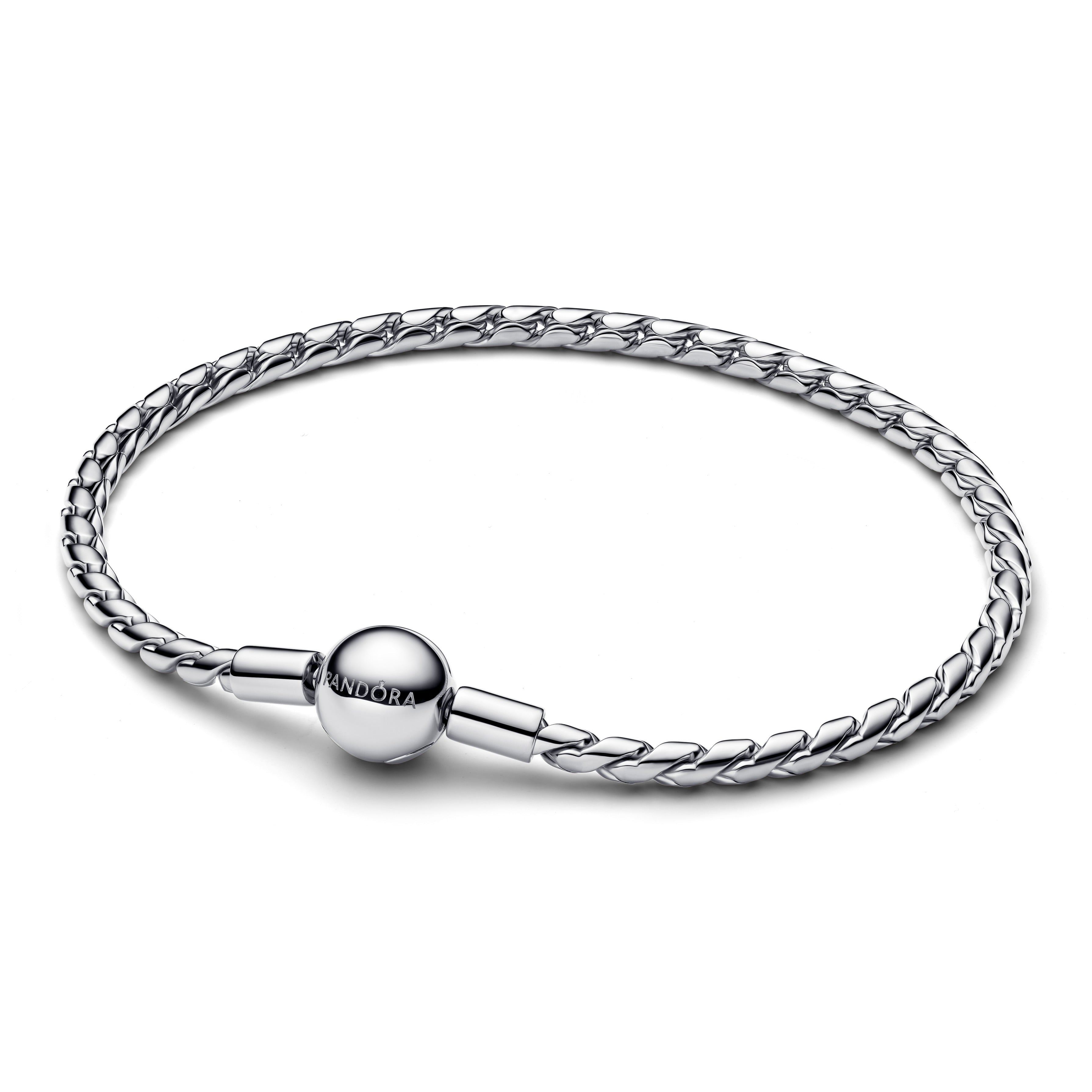 PANDORA Round Clasp Wing Chain Bracelet Sterling Silver Bracelets Jewelry Gift