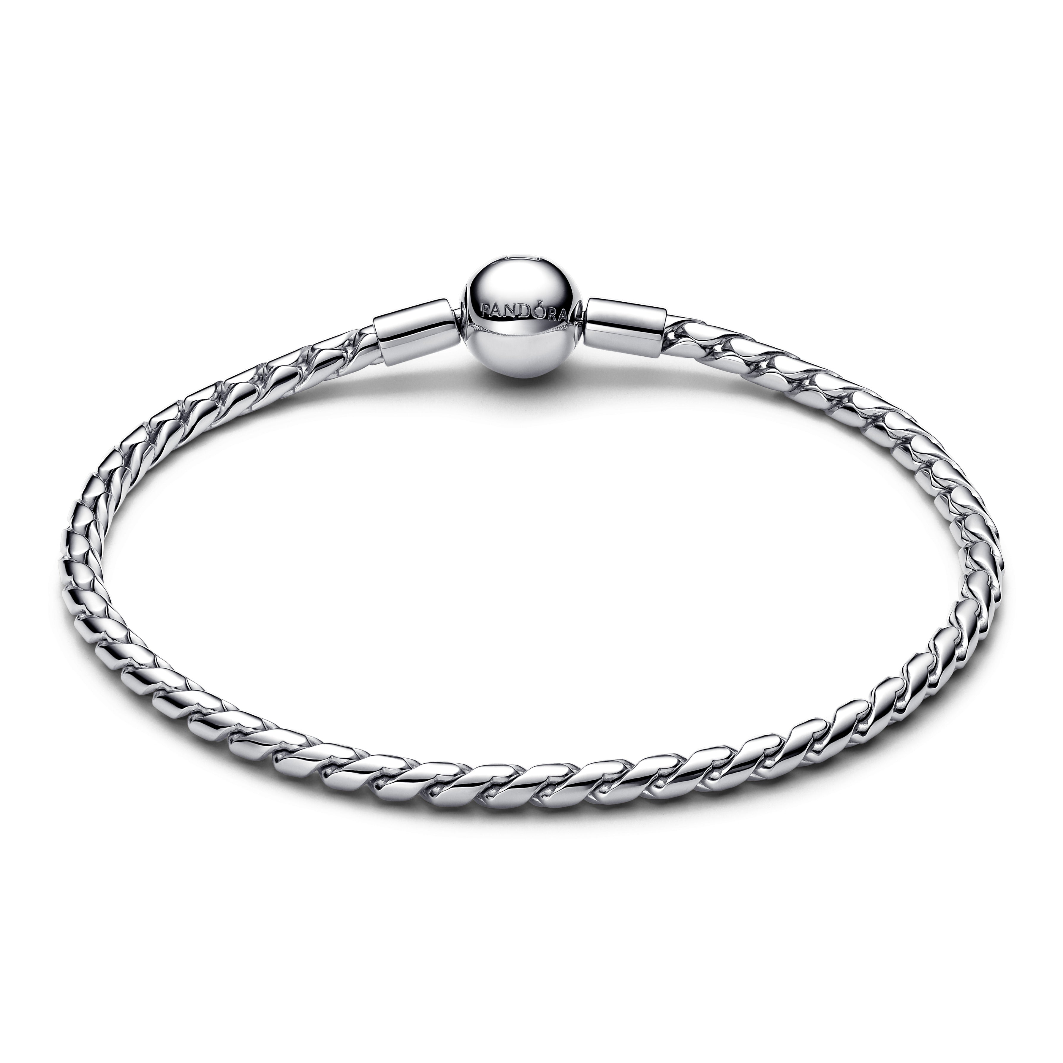 PANDORA Round Clasp Wing Chain Bracelet Sterling Silver Bracelets Jewelry Gift