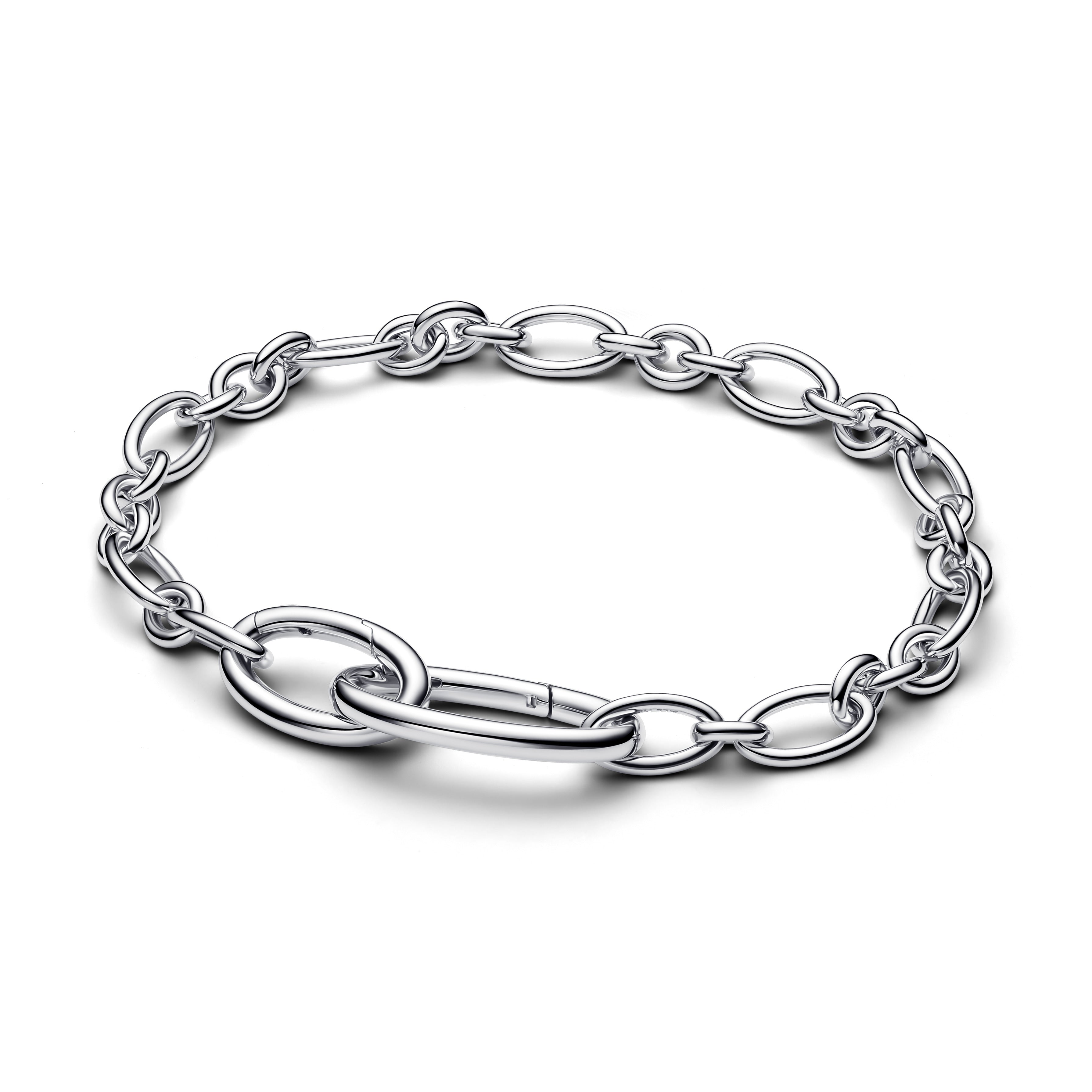 PANDORA Openable Oval Link Chain Bracelet Sterling Silver Bracelets Jewelry Gift