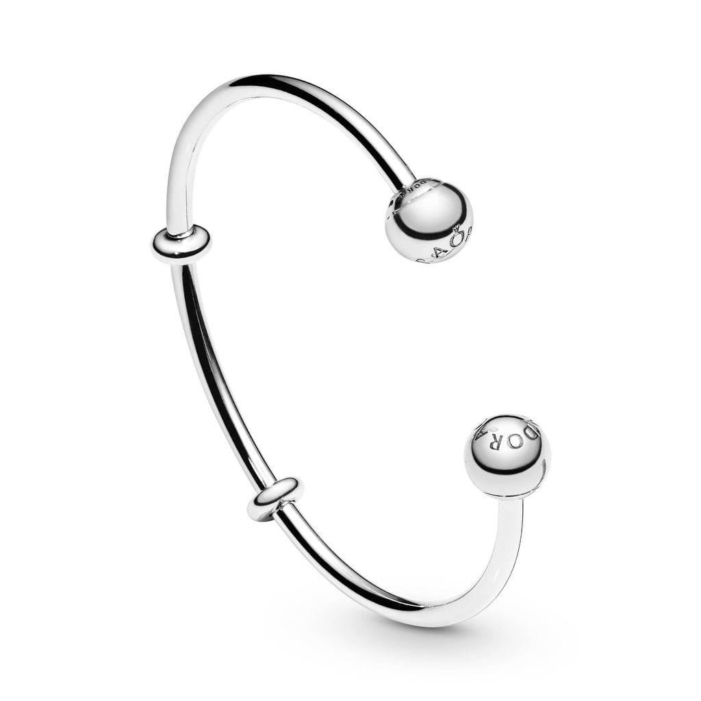 PANDORA Moments Open Bangle Sterling Silver Bracelets Chain Bracelet Jewelry Gift