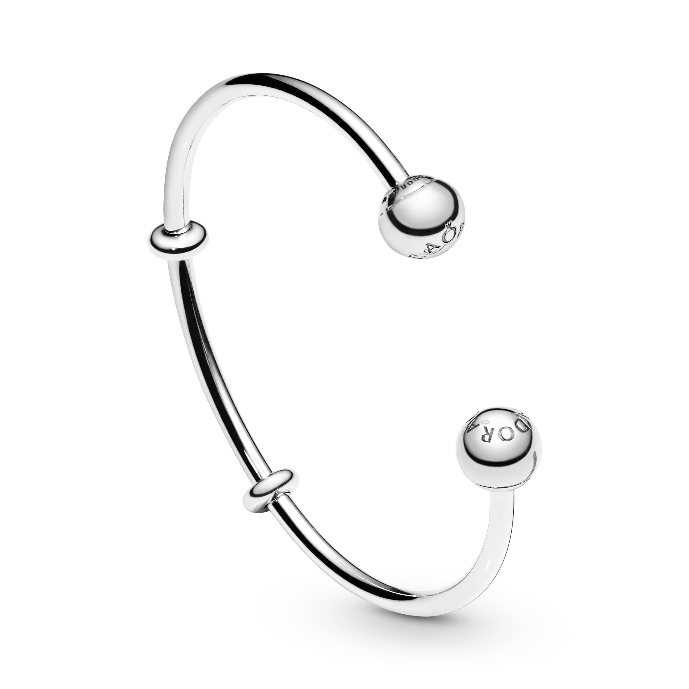 PANDORA Moments Open Bangle Sterling Silver Bracelets Chain Bracelet Jewelry Gift