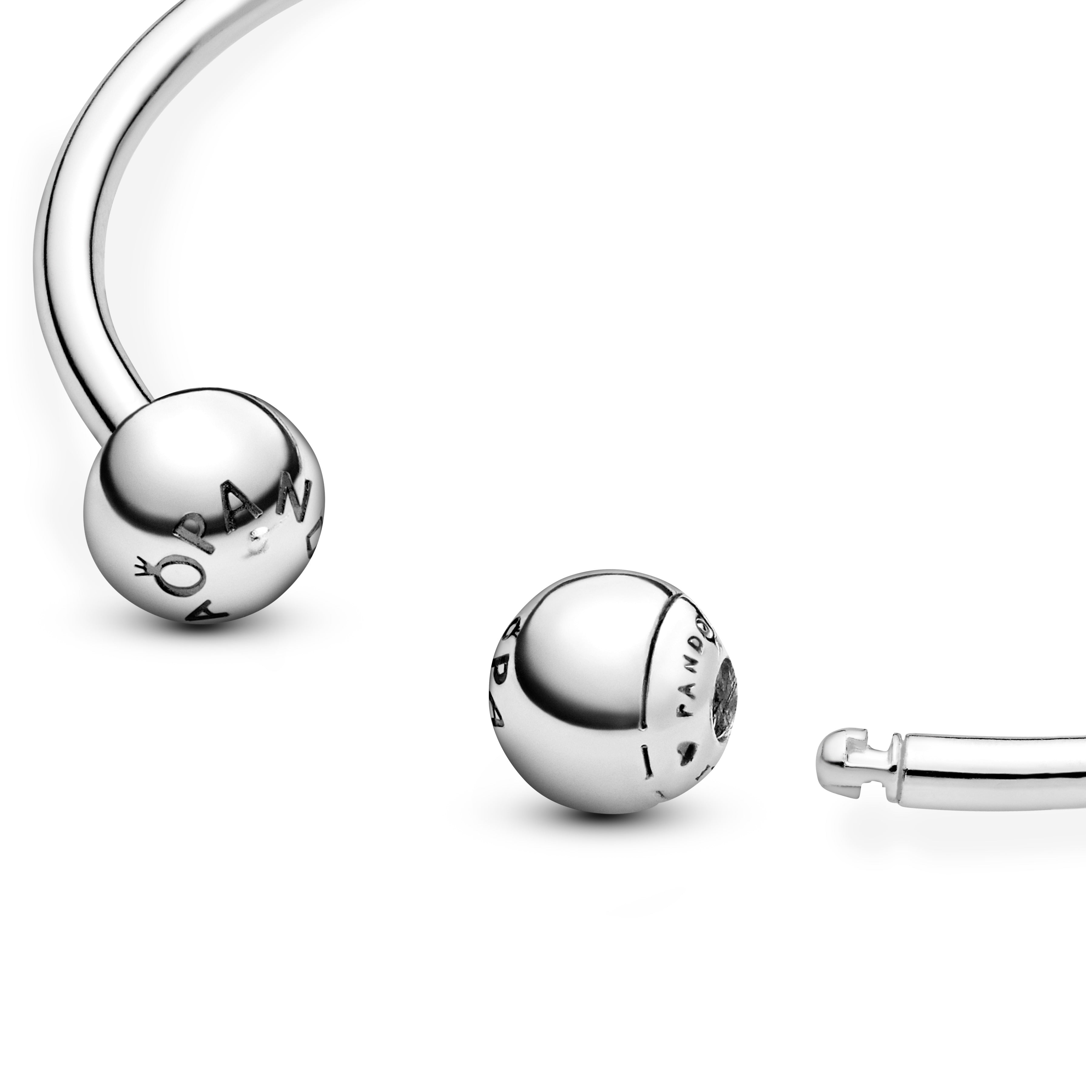 PANDORA Moments Open Bangle Sterling Silver Bracelets Chain Bracelet Jewelry Gift