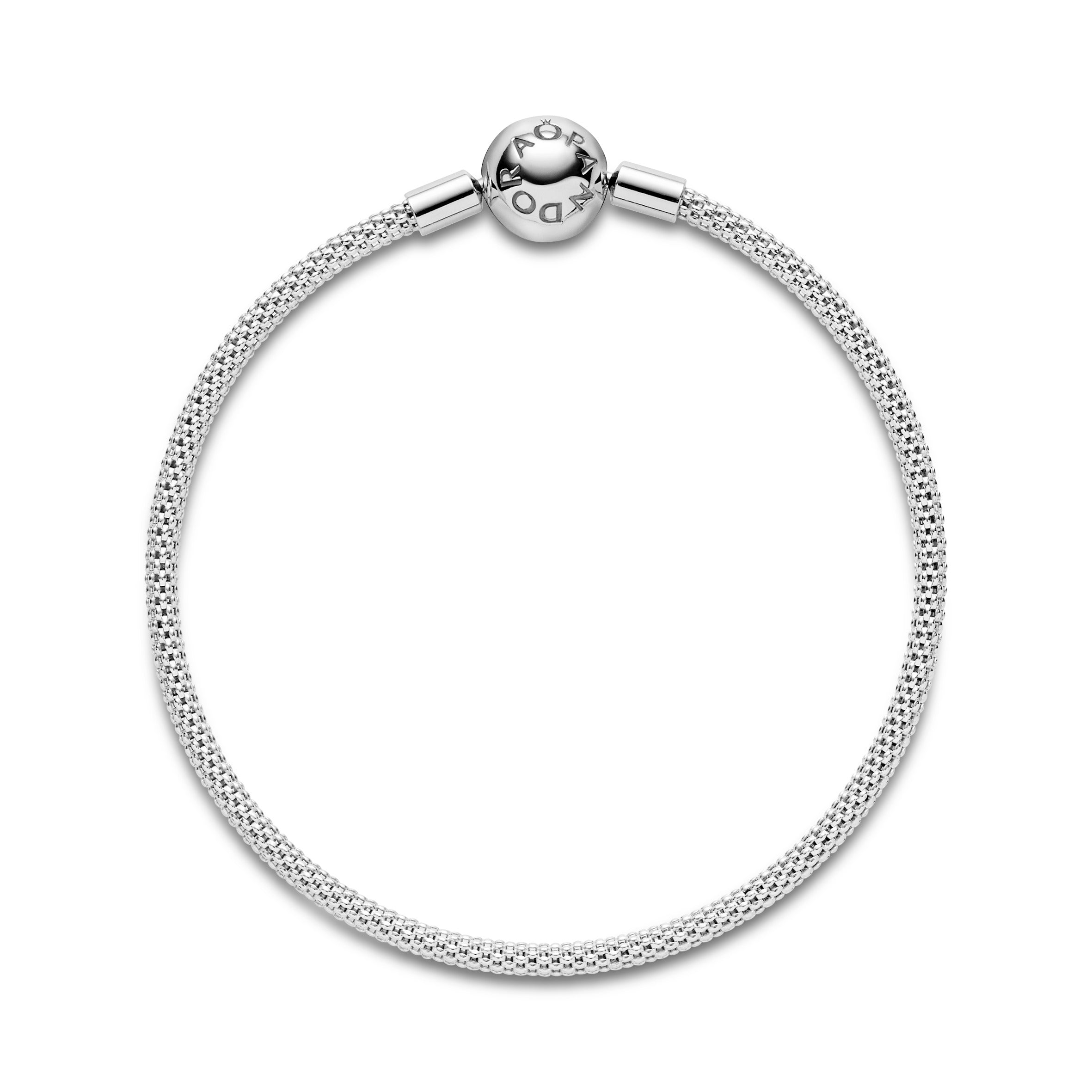 PANDORA Moments Mesh Bracelet Sterling Silver Bracelets Chain Bracelet Jewelry Gift