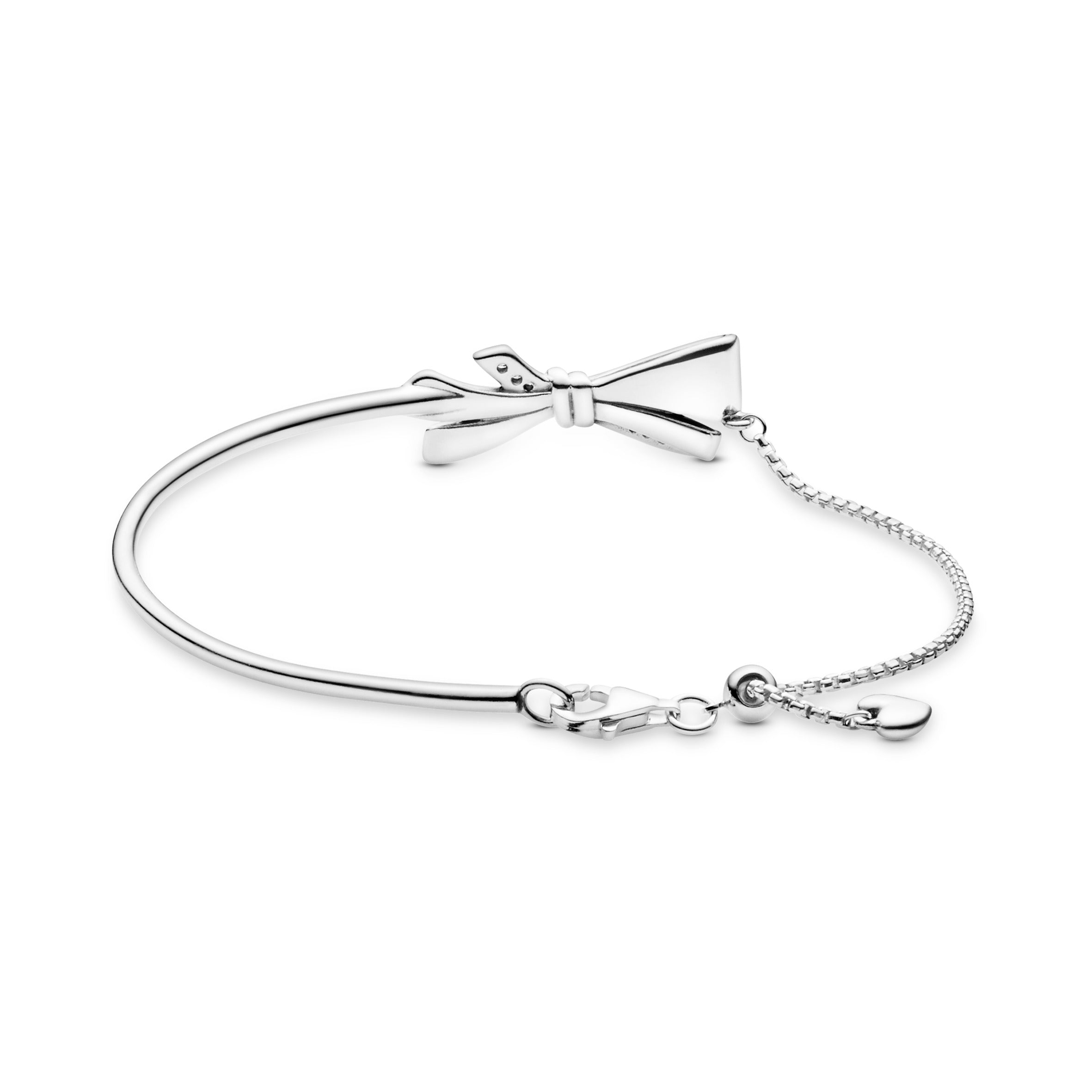 PANDORA Sparkling Bow Slider Bracelet Cubic Zirconia Weddings Bracelets Chain Bracelet Jewelry Gift