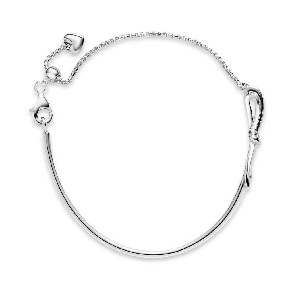 PANDORA Sparkling Bow Slider Bracelet Cubic Zirconia Weddings Bracelets Chain Bracelet Jewelry Gift