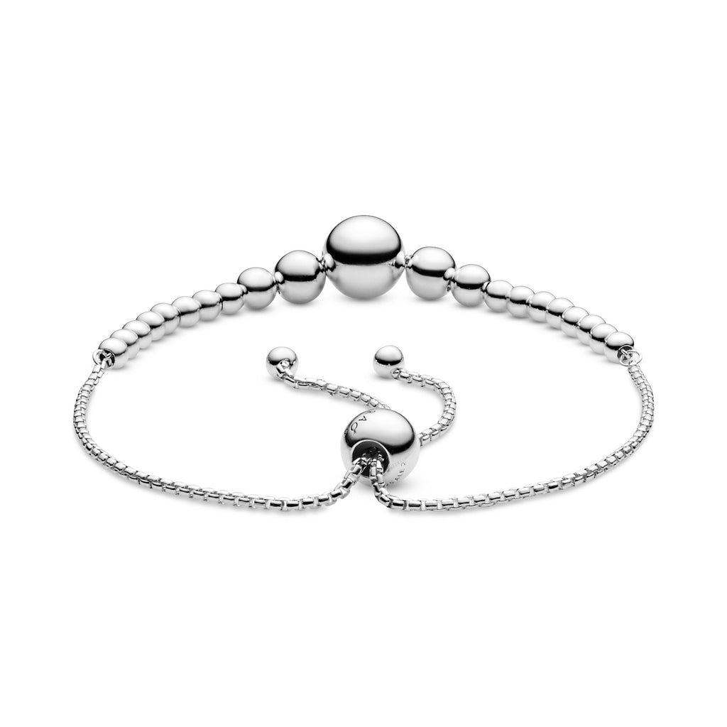 PANDORA String Of Beads Slider Bracelet Sterling Silver Bracelets Statement Ring Jewelry Gift