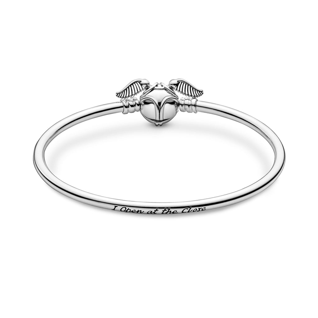 PANDORA Moments Harry Potter Golden Snitch Clasp Bangle Sterling Silver Bracelets Chain Bracelet Jewelry Gift