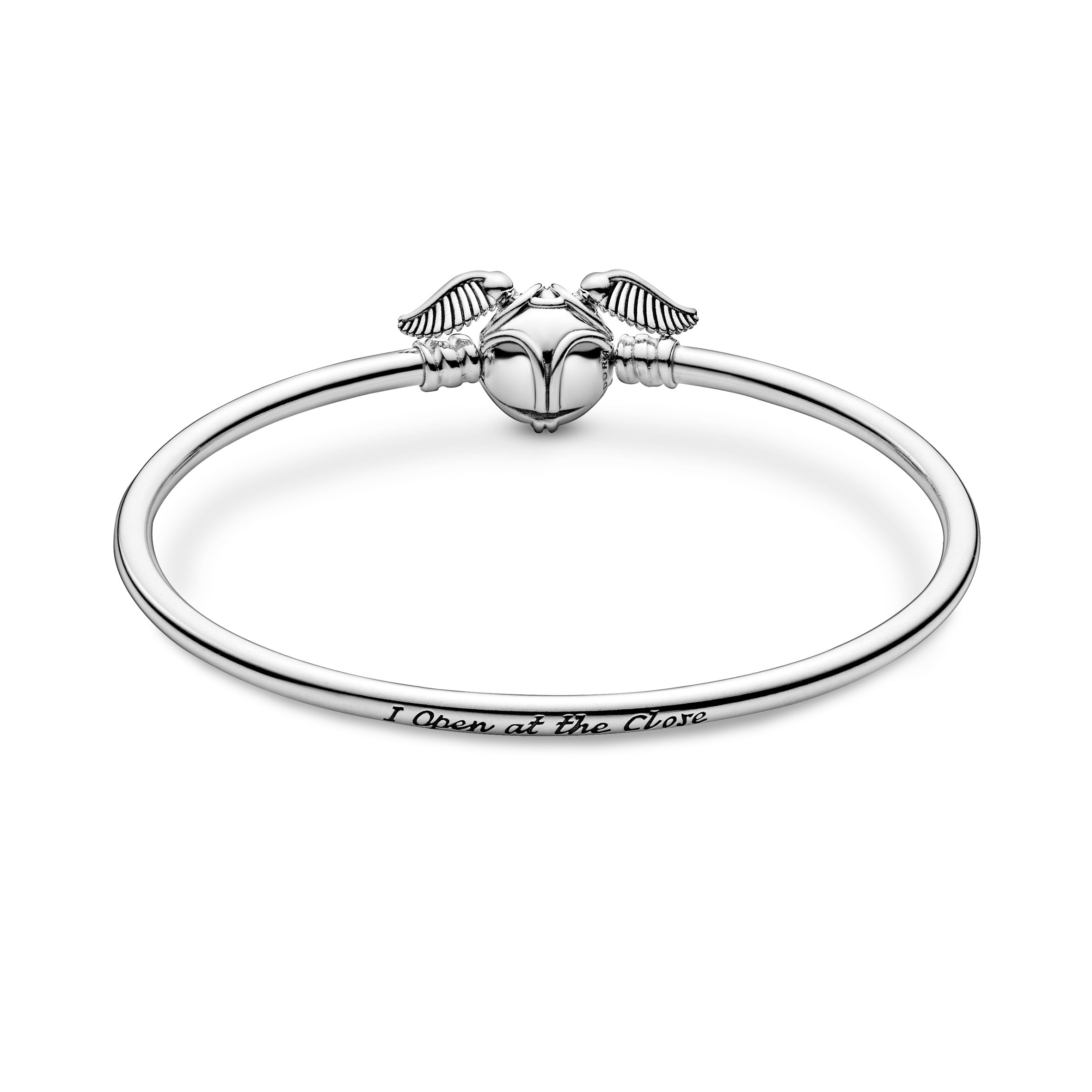 PANDORA Moments Harry Potter Golden Snitch Clasp Bangle Sterling Silver Bracelets Chain Bracelet Jewelry Gift