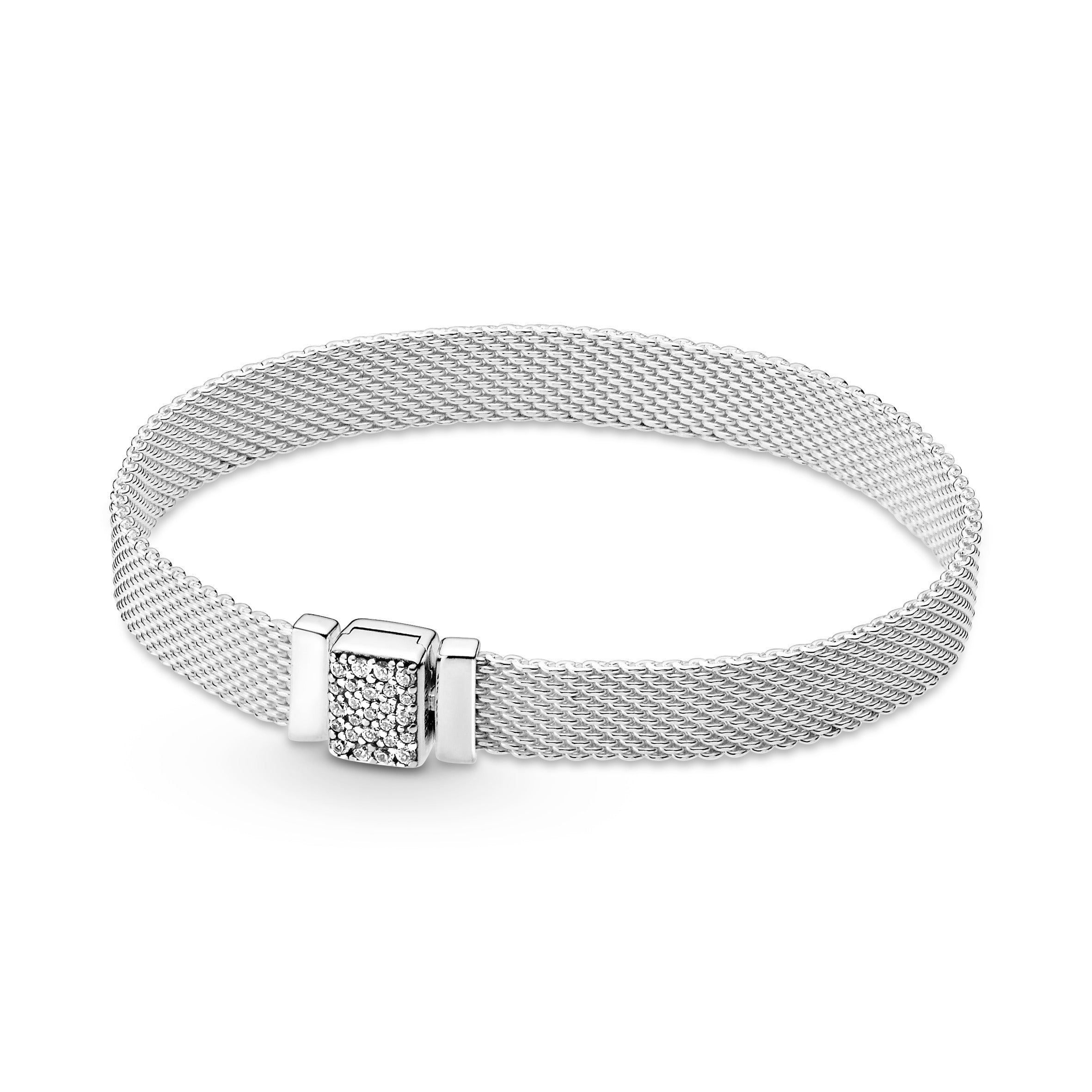 PANDORA Reflexions Sparkling Clasp Bracelet Cubic Zirconia Silver Bracelets Chain Bracelet Jewelry Gift