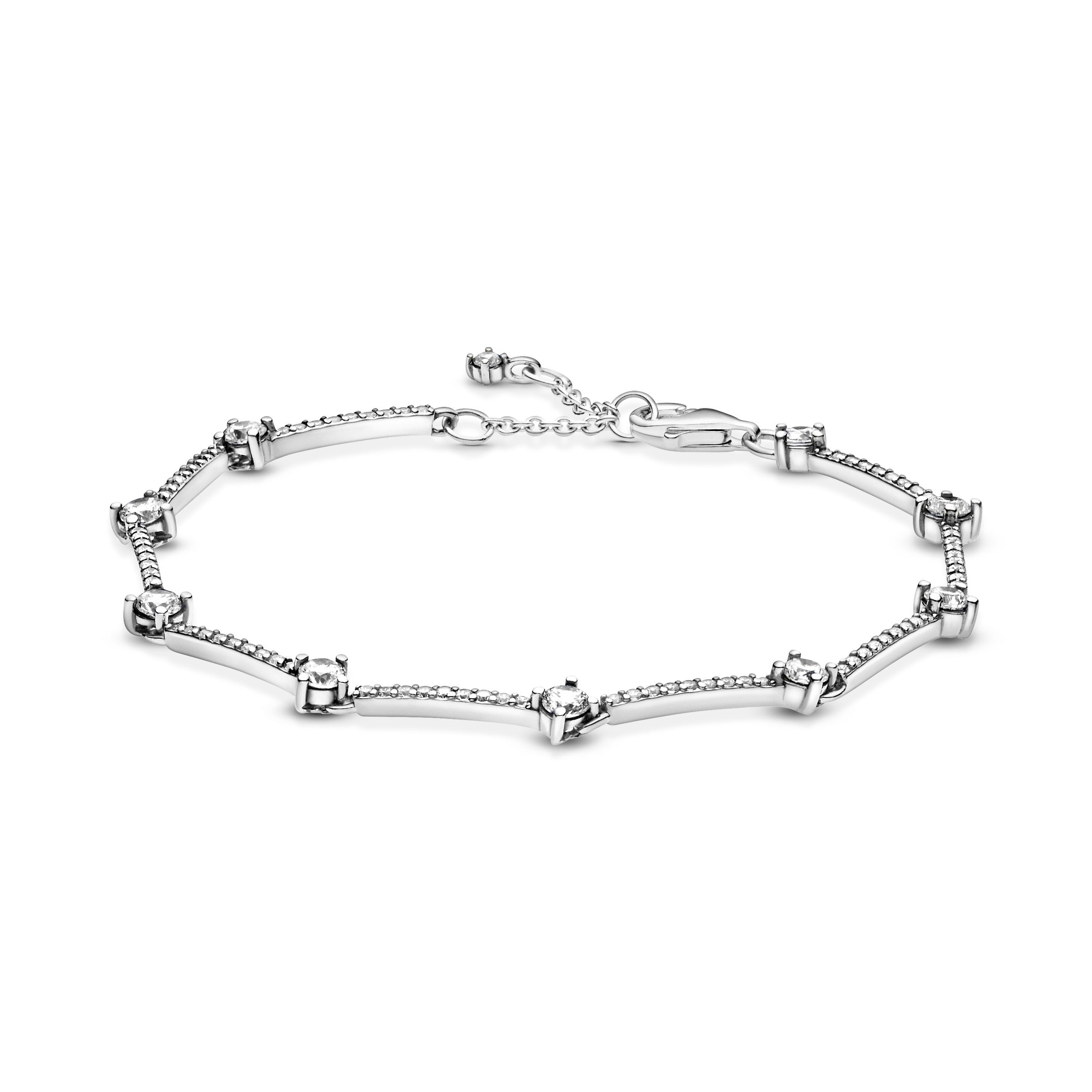 PANDORA Sparkling Pavé Bars Bracelet Bracelets Chain Bracelet Jewelry Gift