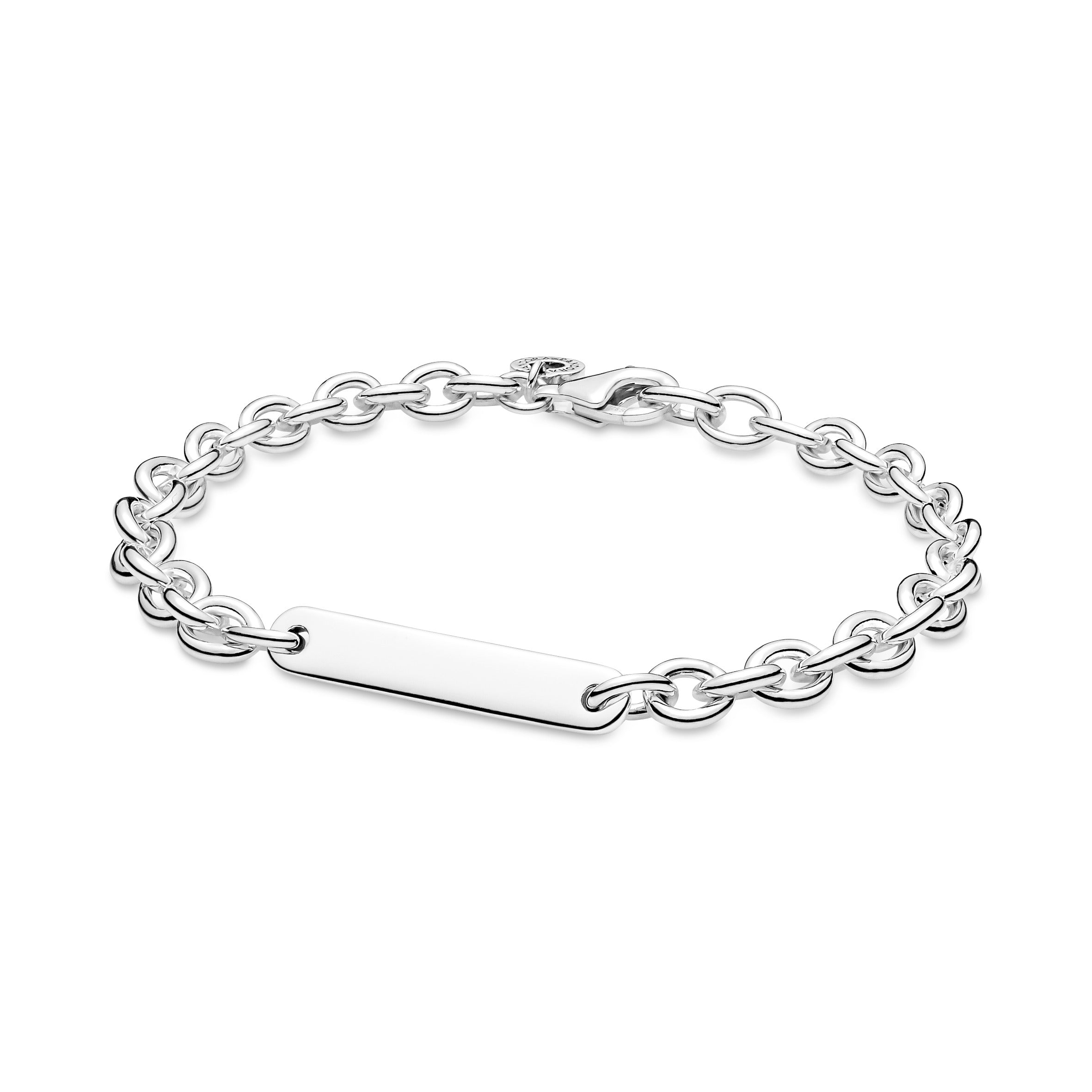 PANDORA Engravable Bar Link Bracelet Sterling Silver Bracelets Chain Bracelet Jewelry Gift