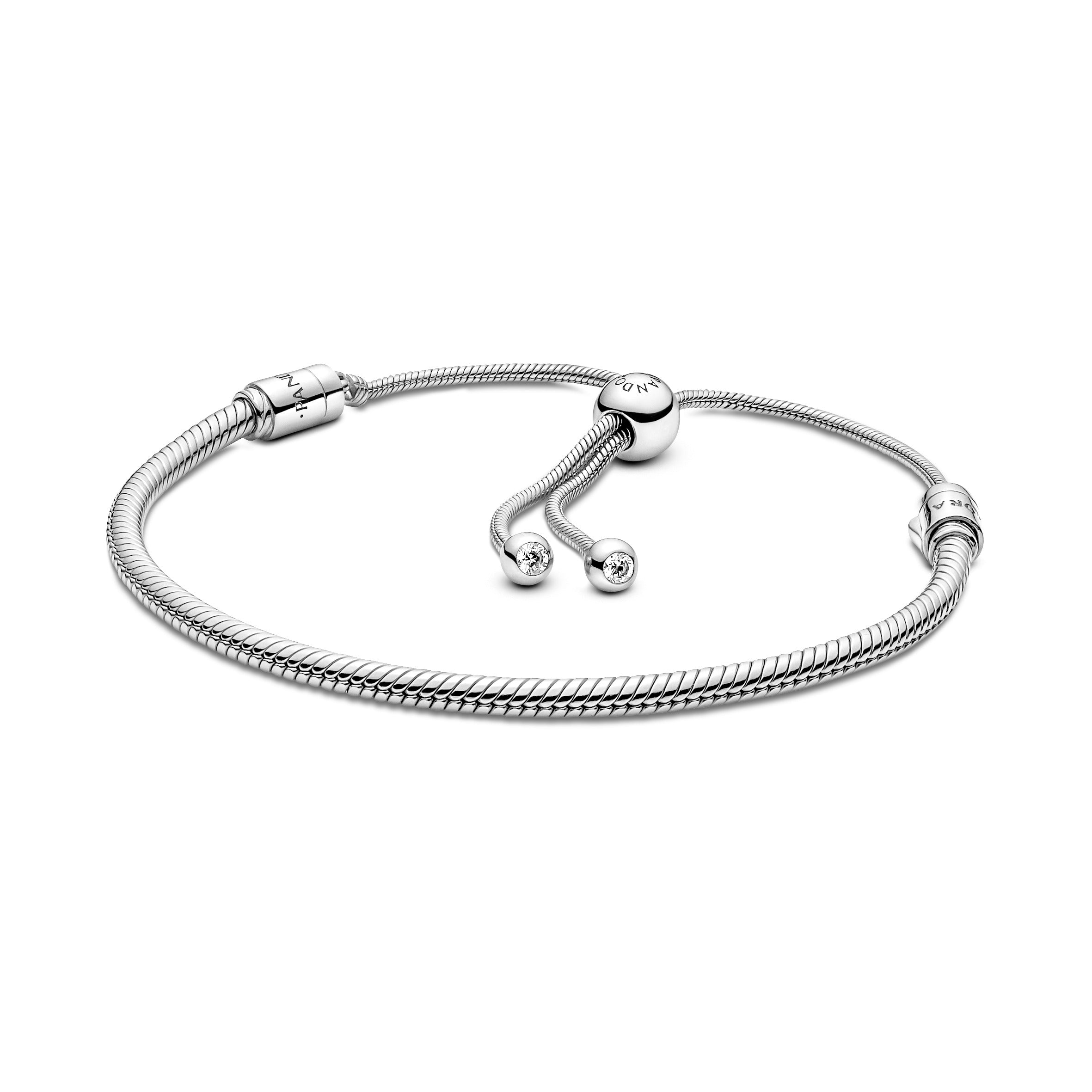 PANDORA Sparkle Charm And Bracelet Set Cubic Zirconia Silver Giftsets Bracelet Charm Jewelry Gift