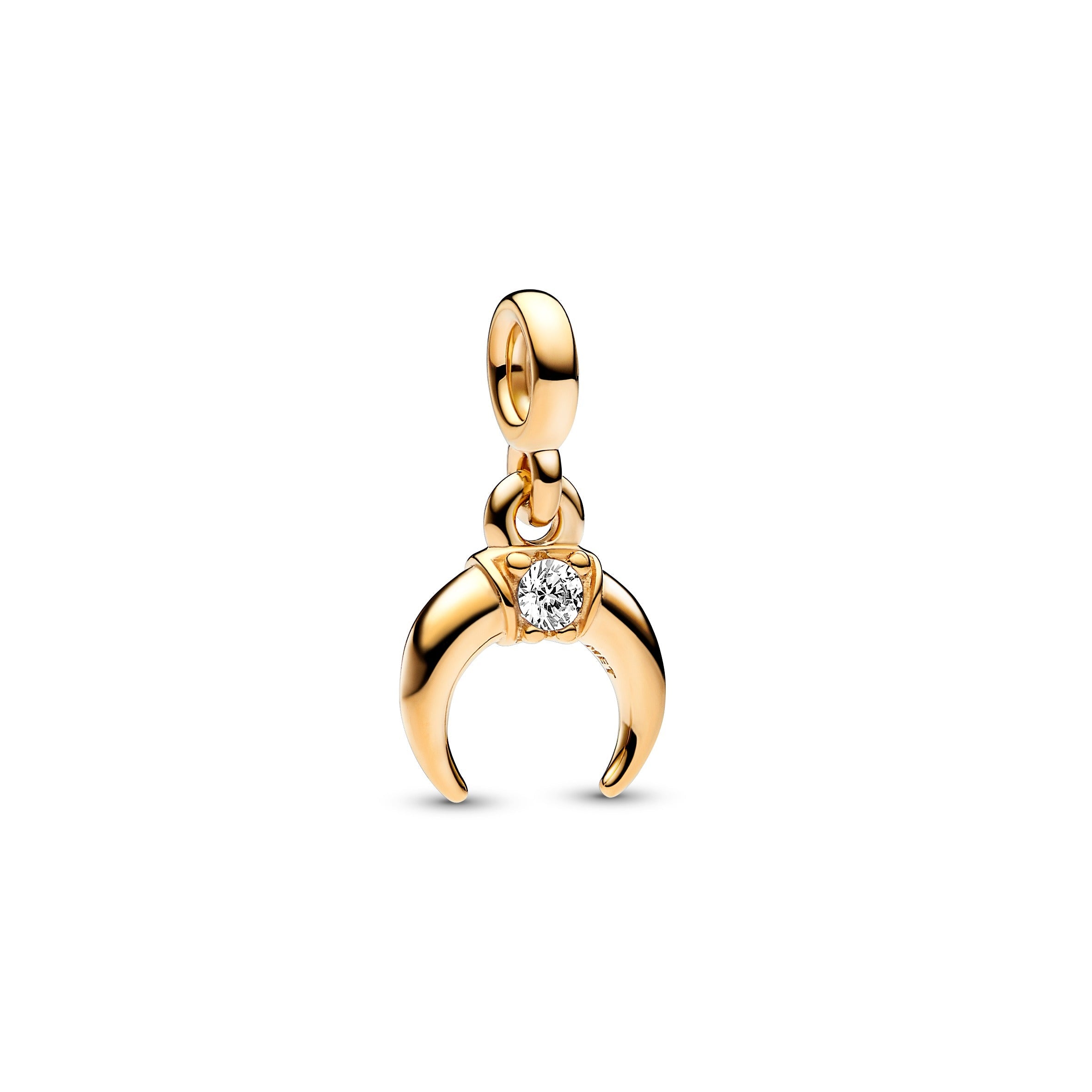 PANDORA ME Crescent Moon Mini Dangle 14K Gold Plated Unique Metal Blend Charms Bracelet Charm Jewelry Gift