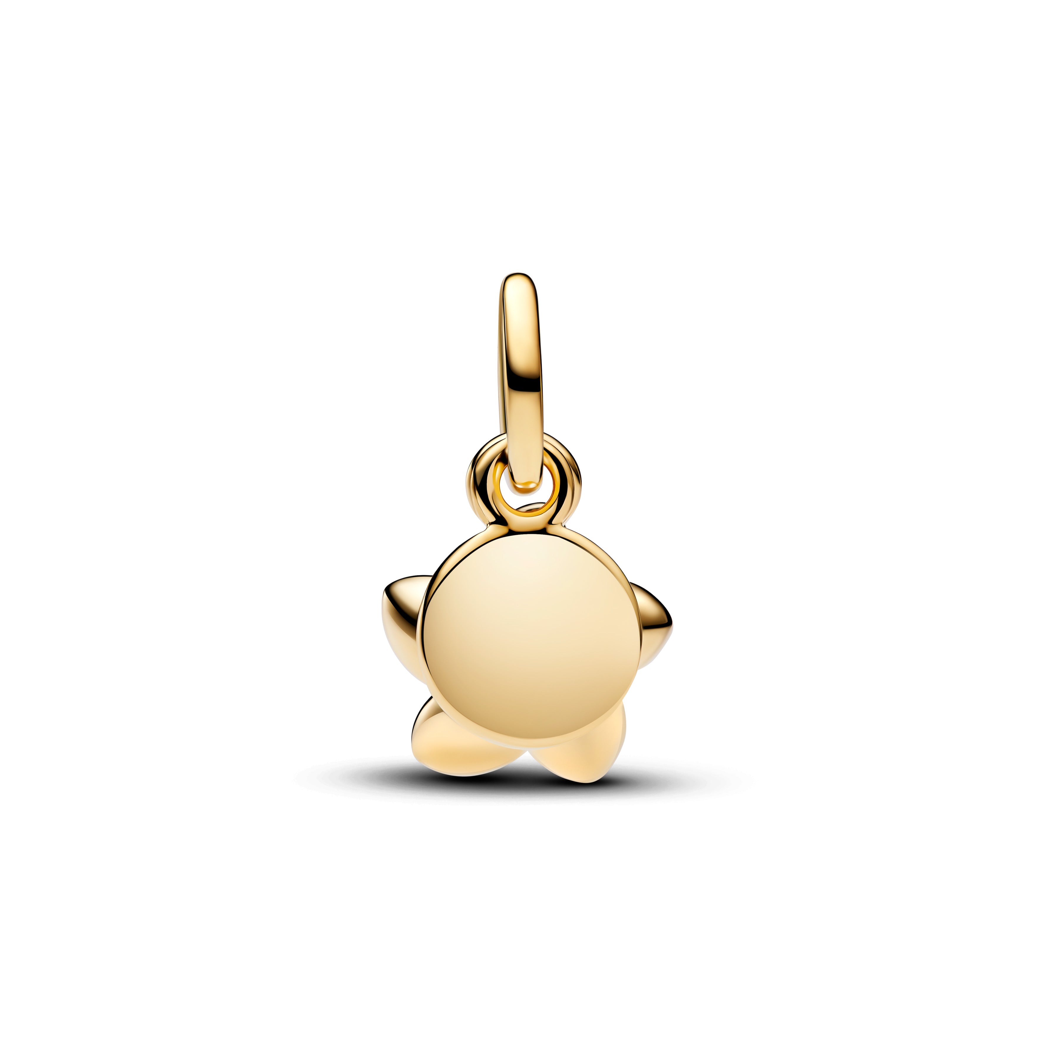 PANDORA Disney Moana Flower Dangle Charm 14K Gold Plated Unique Metal Blend Pink Disney Princess Charms Bracelet Charm Jewelry Gift